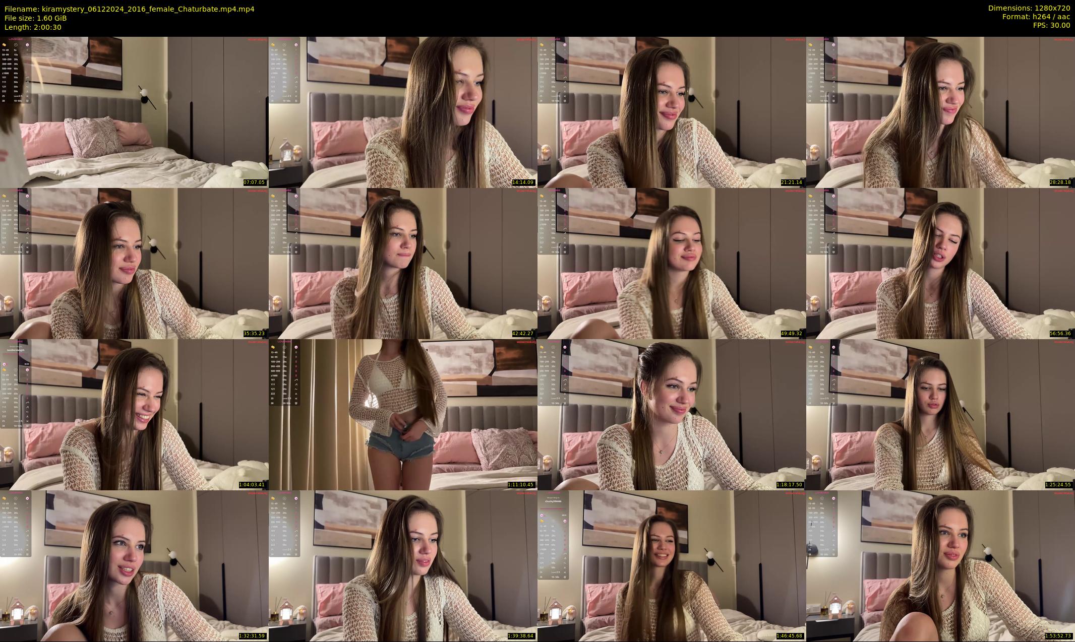 kiramystery — 121 minute Chaturbate female cam show recording, 720p, Dec 6, 2024