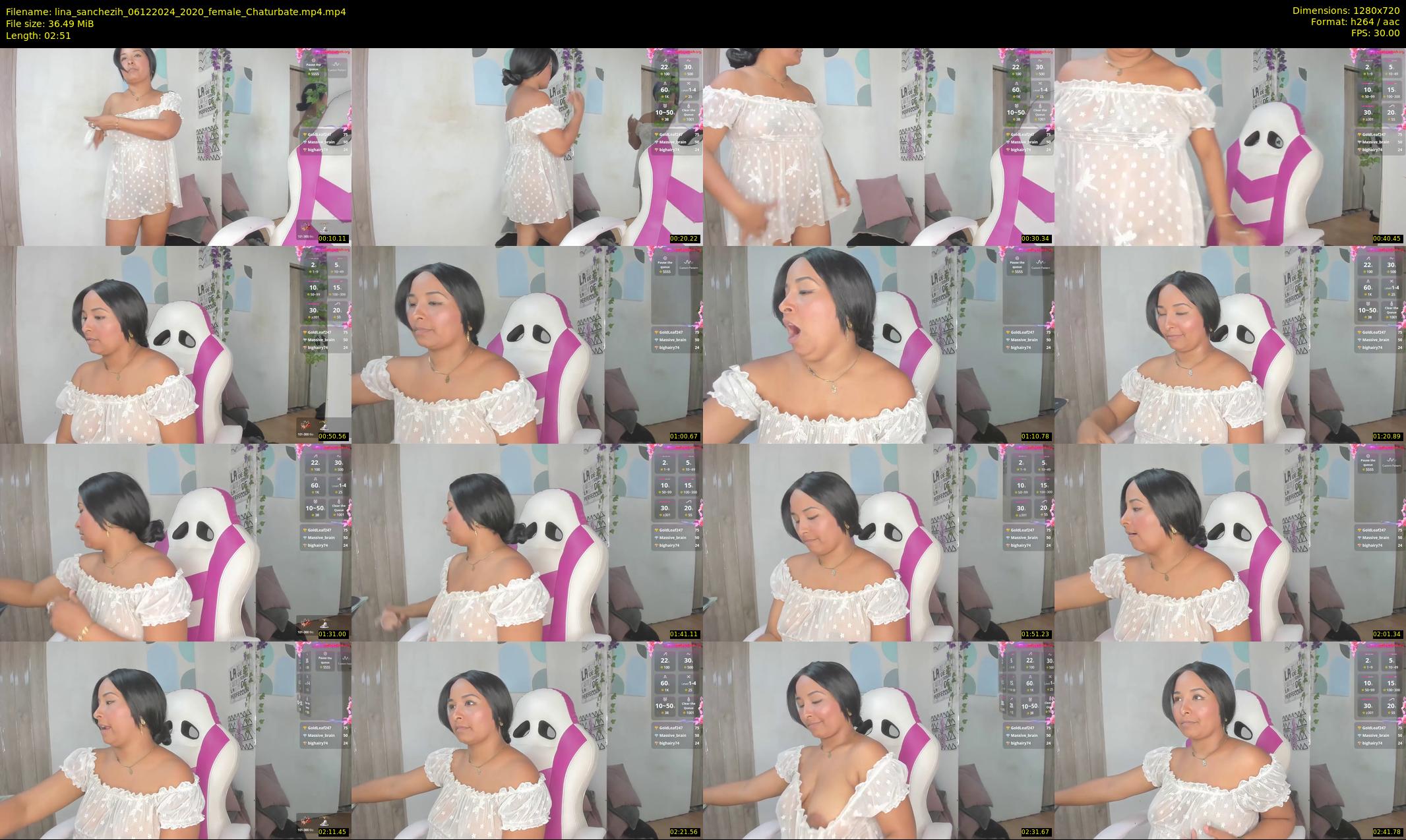 lina_sanchezih — 3 minute Chaturbate female cam show recording, 720p, Dec 6, 2024