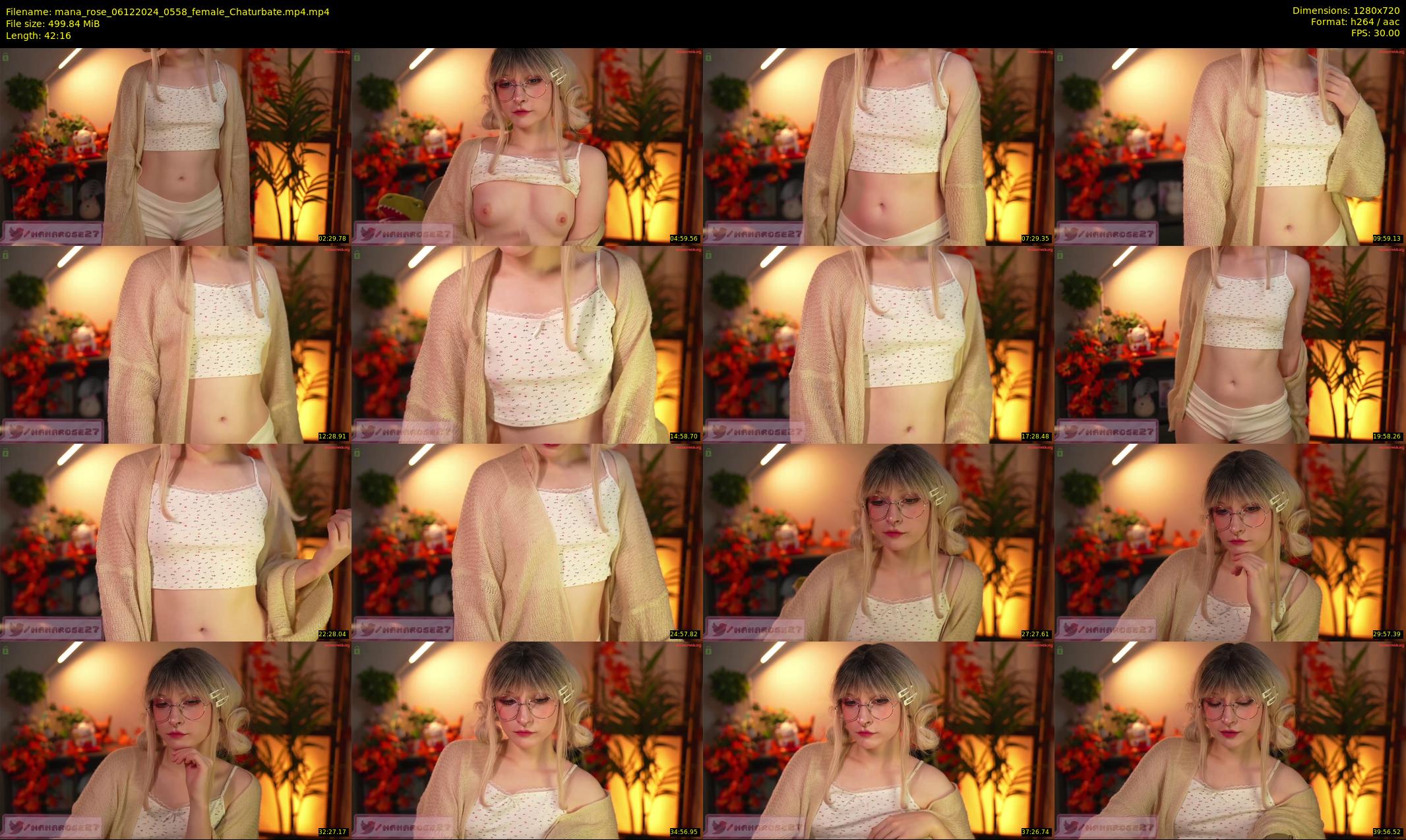 mana_rose — 43 minute Chaturbate female cam show recording, 720p, Dec 6, 2024