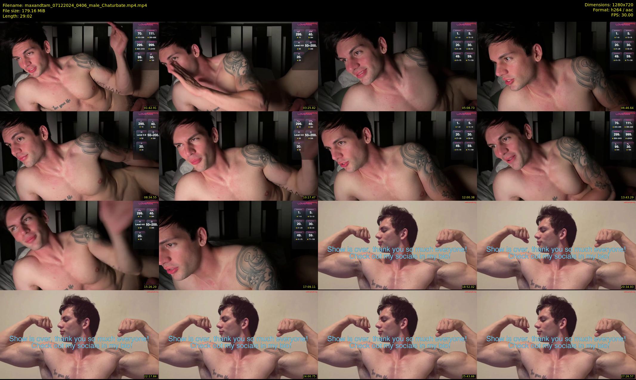 maxandtam — 30 minute Chaturbate couple cam show recording, 720p, Dec 7, 2024