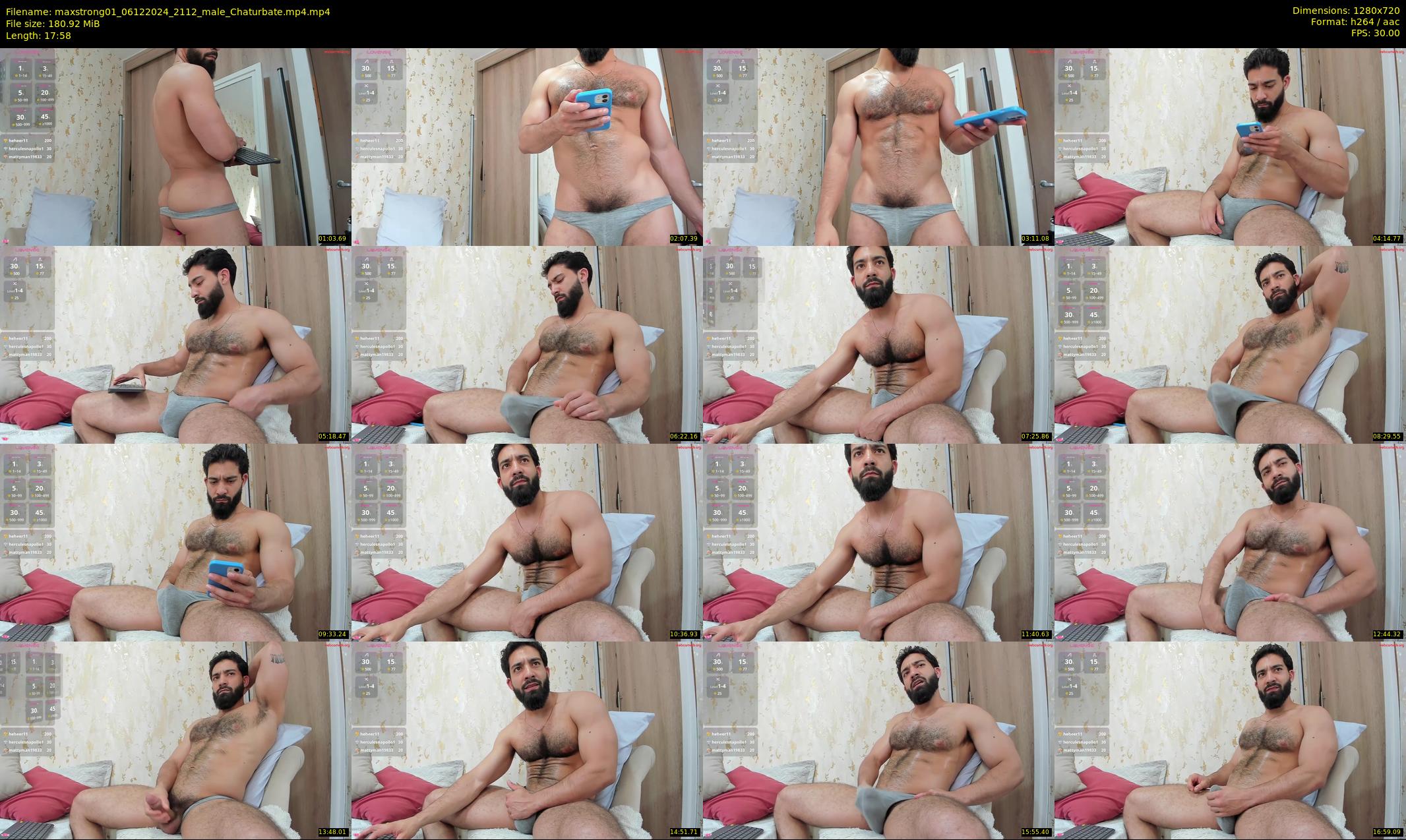 maxstrong01 — 18 minute Chaturbate male cam show recording, 720p, Dec 6, 2024