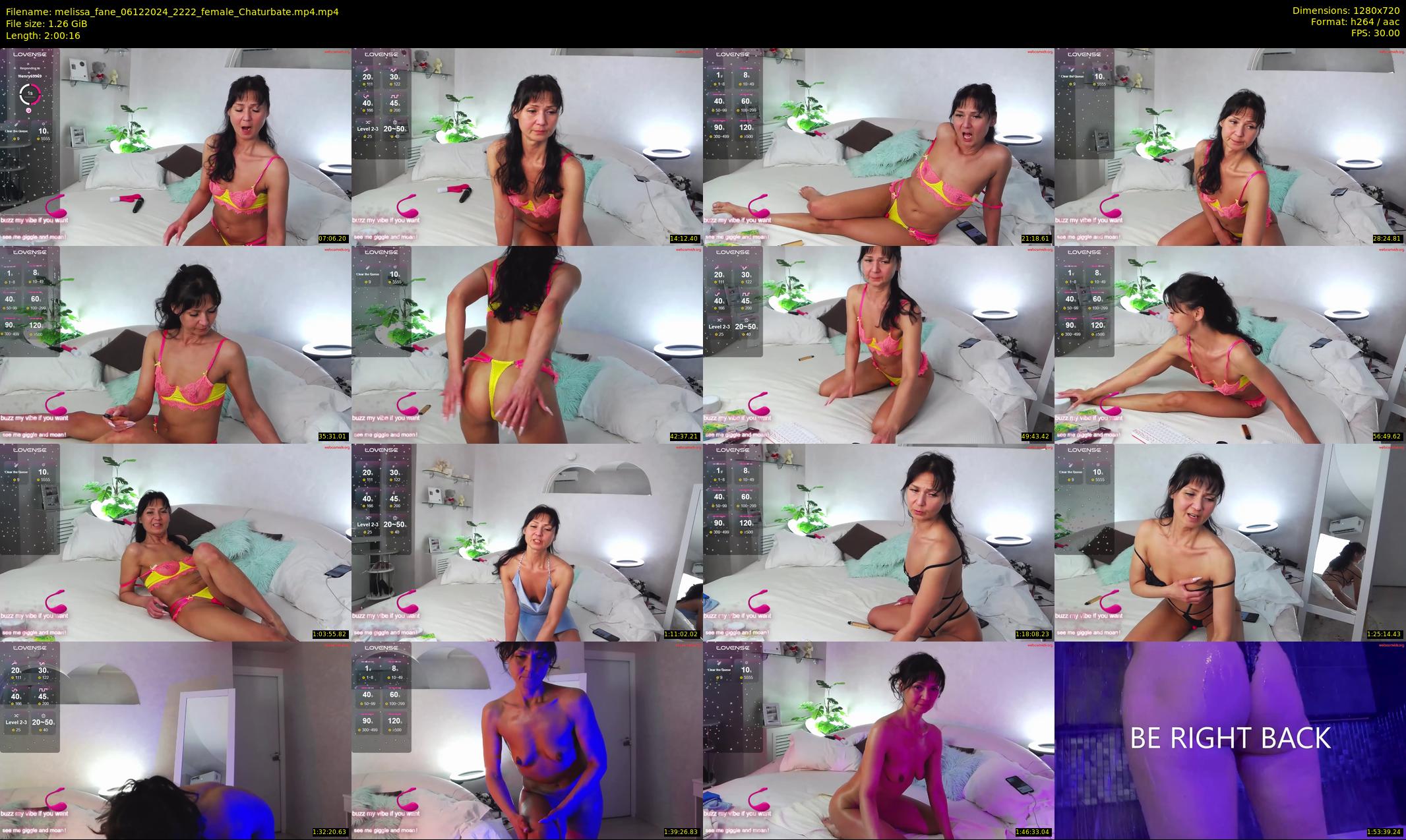 melissa_fane — 121 minute Chaturbate female cam show recording, 720p, Dec 6, 2024