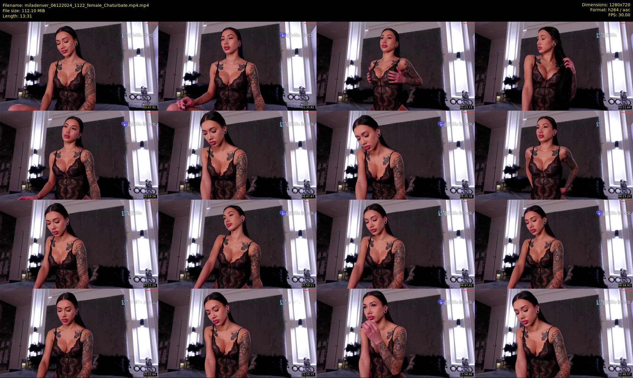 miladenver — 14 minute Chaturbate female cam show recording, 720p, Dec 6, 2024