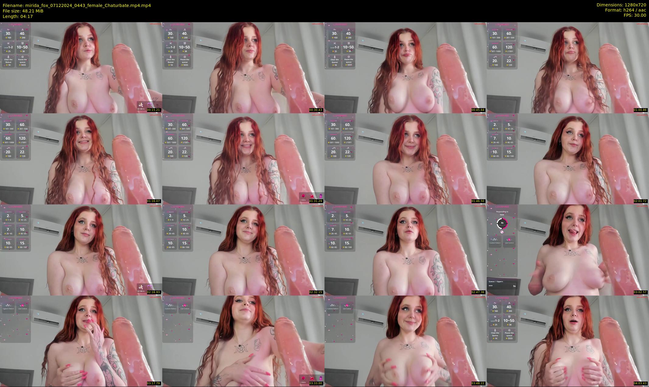 mirida_fox — 5 minute Chaturbate female cam show recording, 720p, Dec 7, 2024