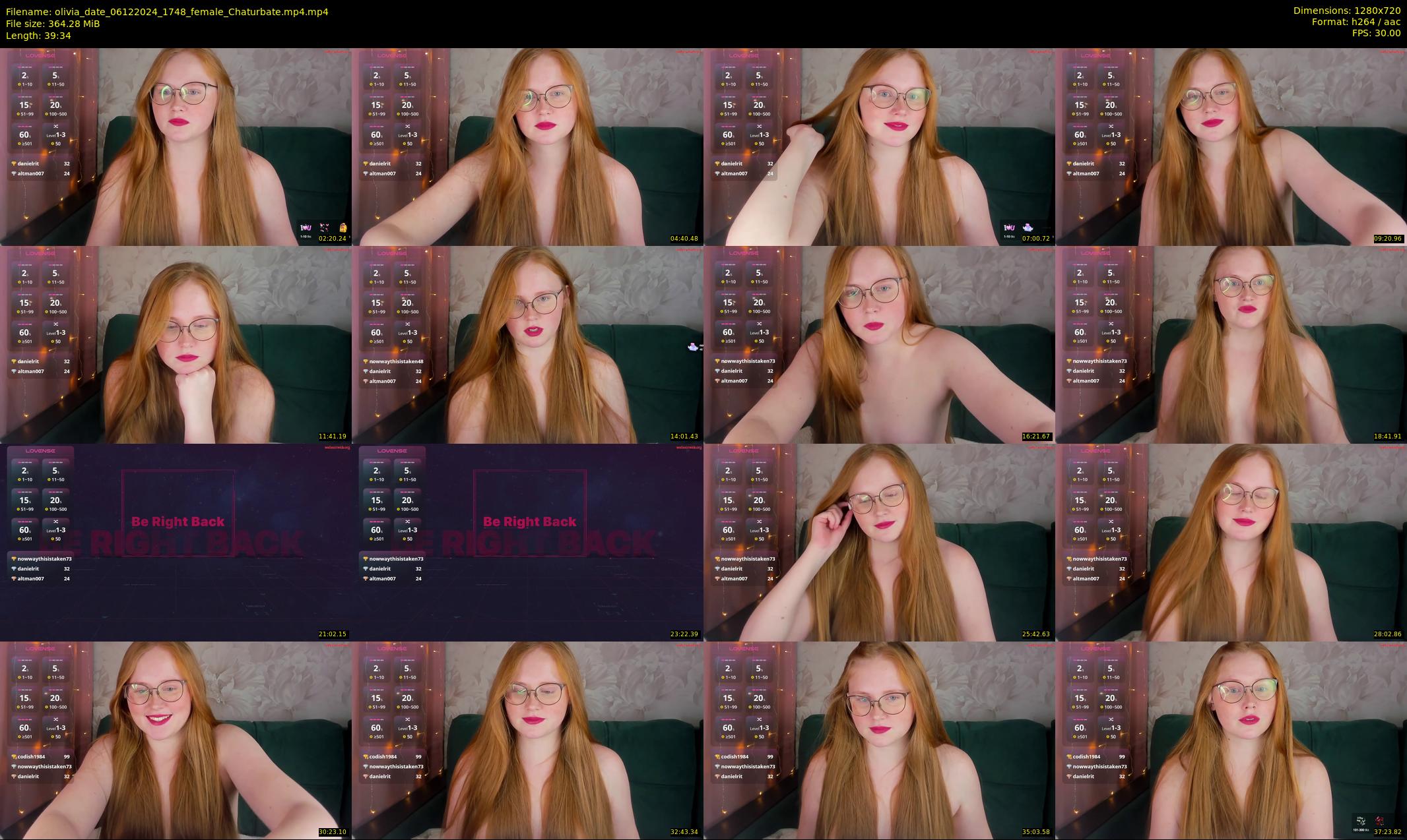 olivia_date — 40 minute Chaturbate female cam show recording, 720p, Dec 6, 2024