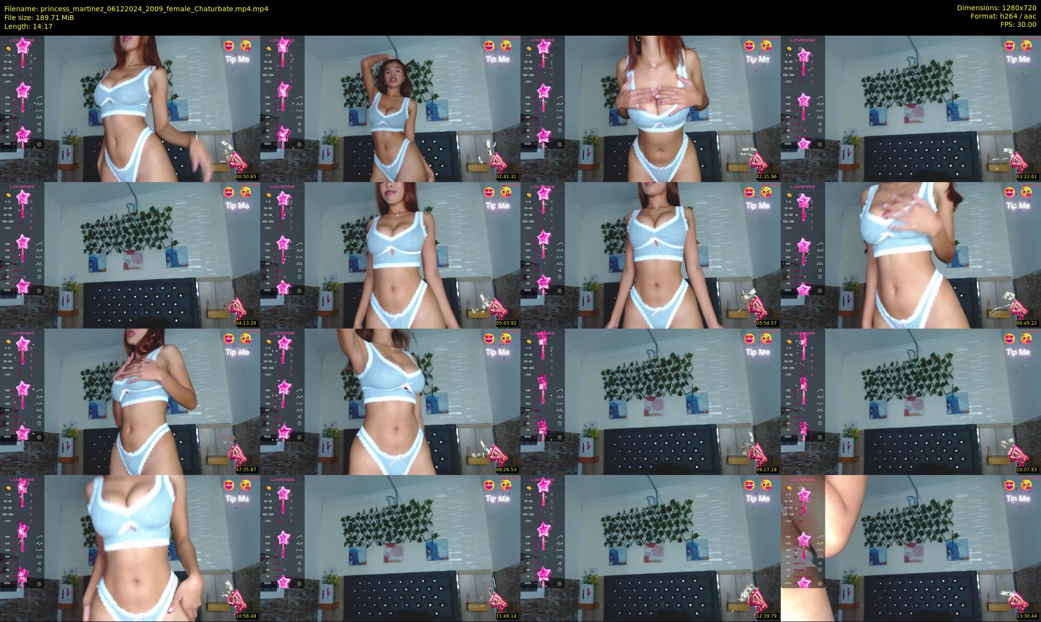 princess_martinez — 15 minute Chaturbate female cam show recording, 720p, Dec 6, 2024