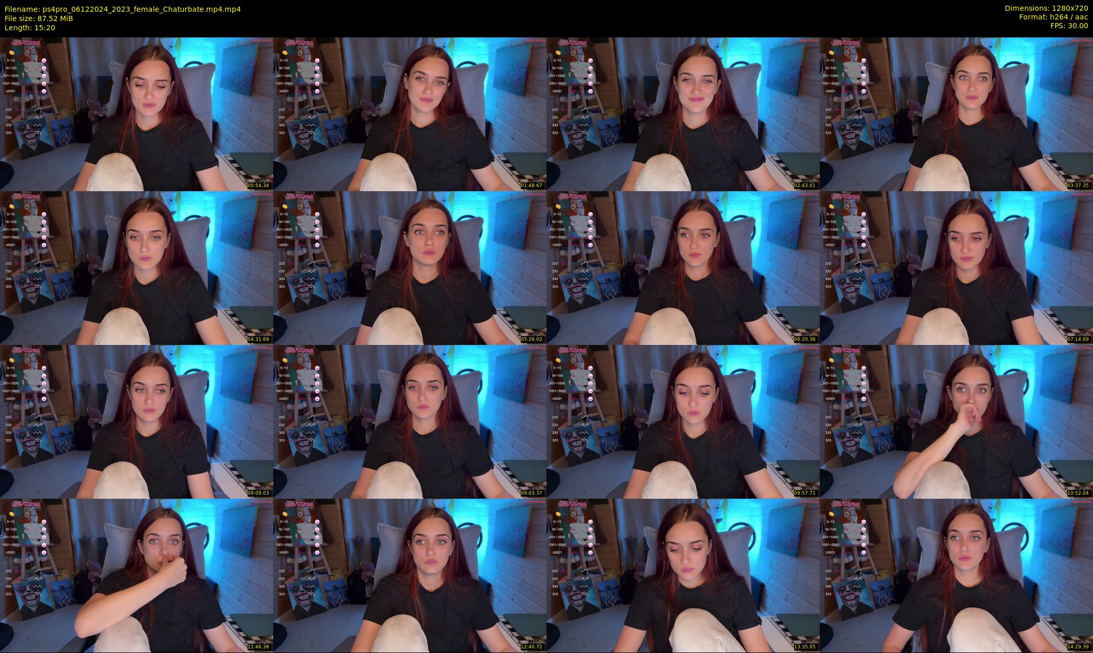 ps4pro — 16 minute Chaturbate female cam show recording, 720p, Dec 6, 2024