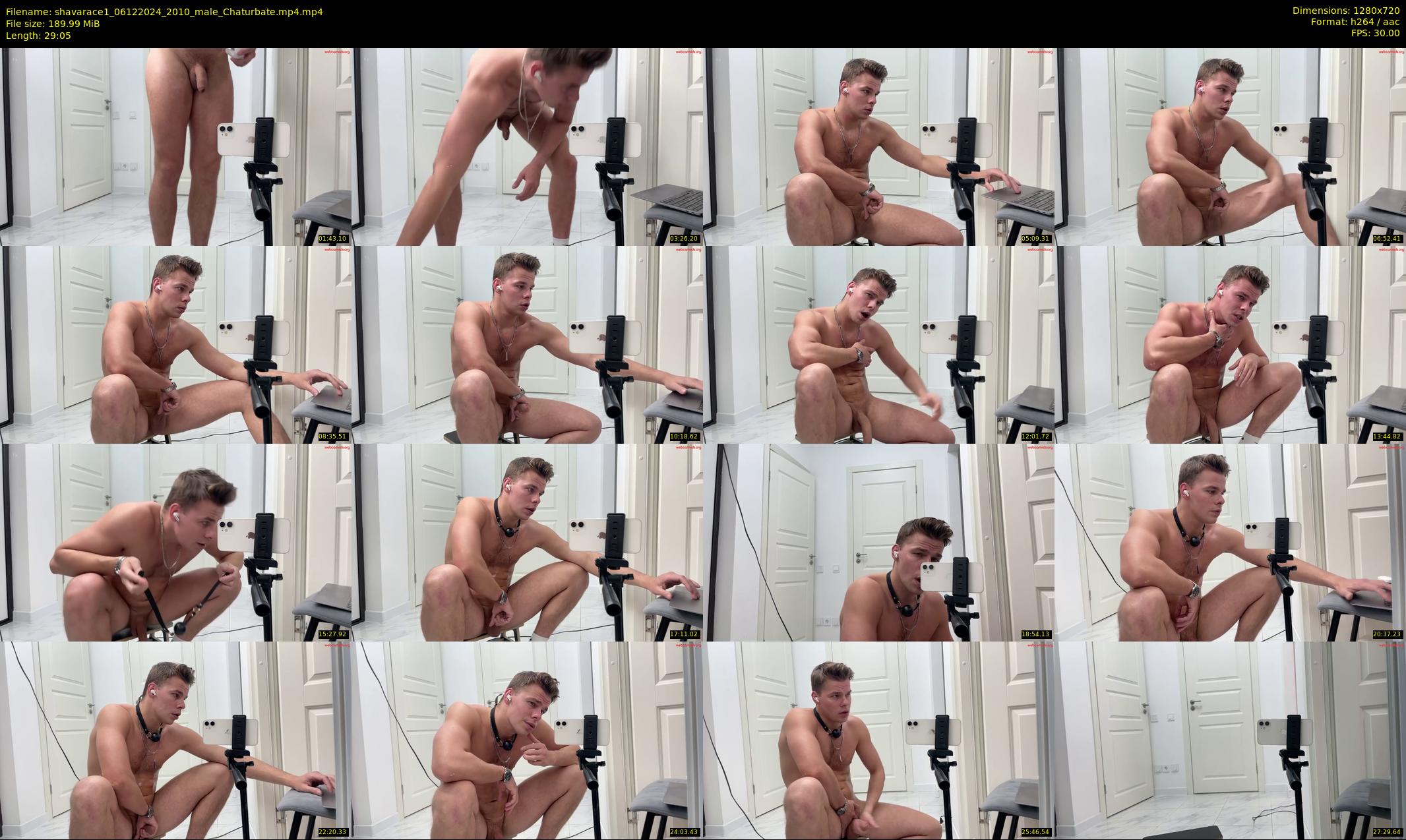 shavarace1 — 30 minute Chaturbate male cam show recording, 720p, Dec 6, 2024