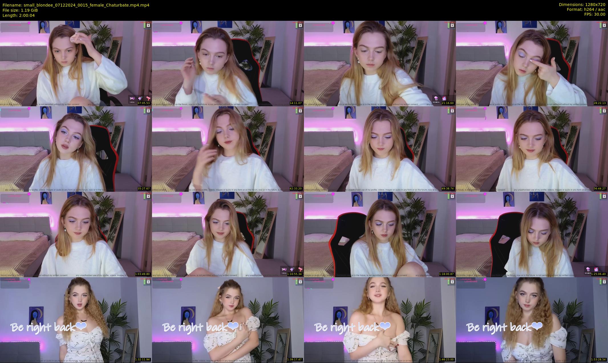 small_blondee — 121 minute Chaturbate female cam show recording, 720p, Dec 7, 2024