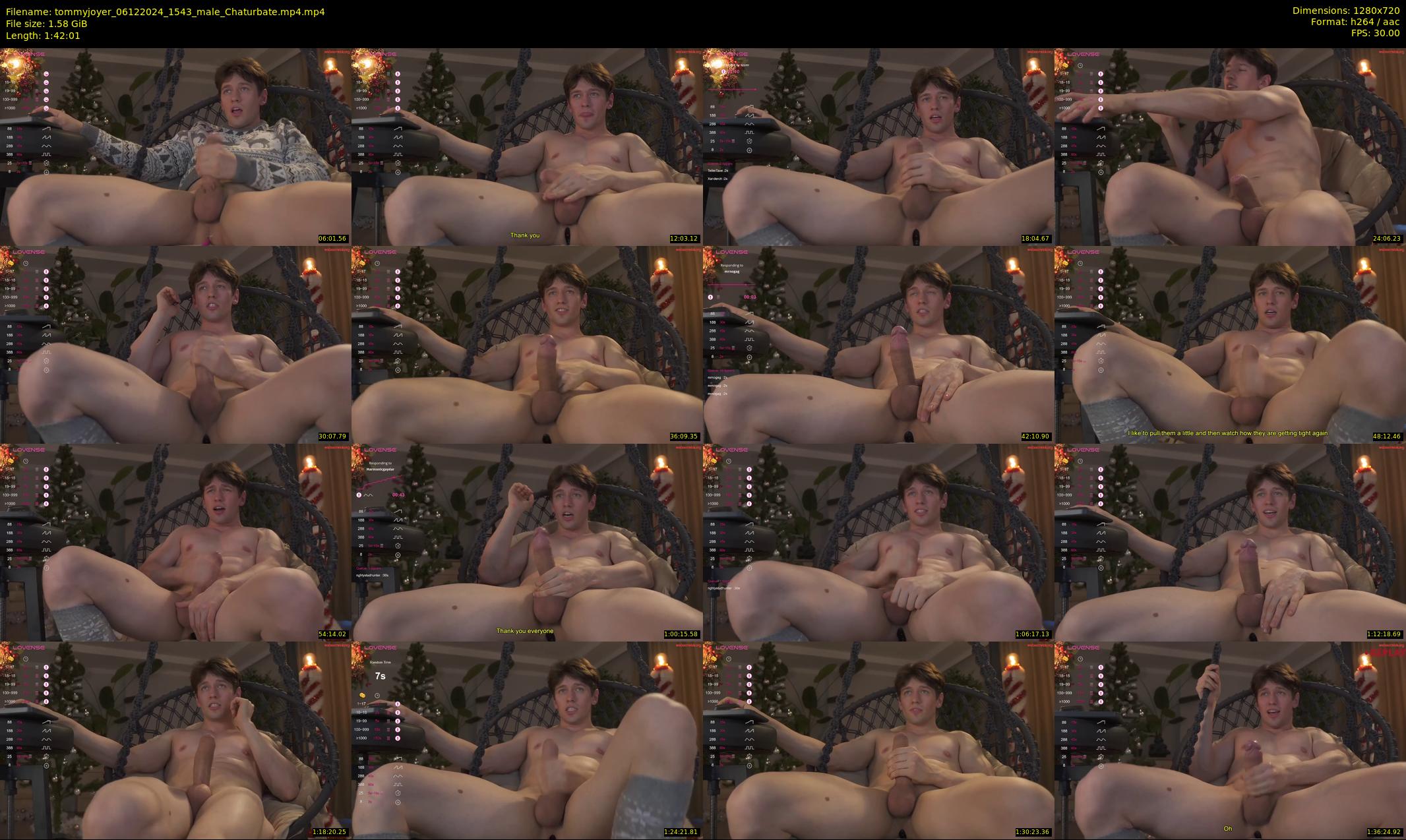 tommyjoyer — 103 minute Chaturbate male cam show recording, 720p, Dec 6, 2024