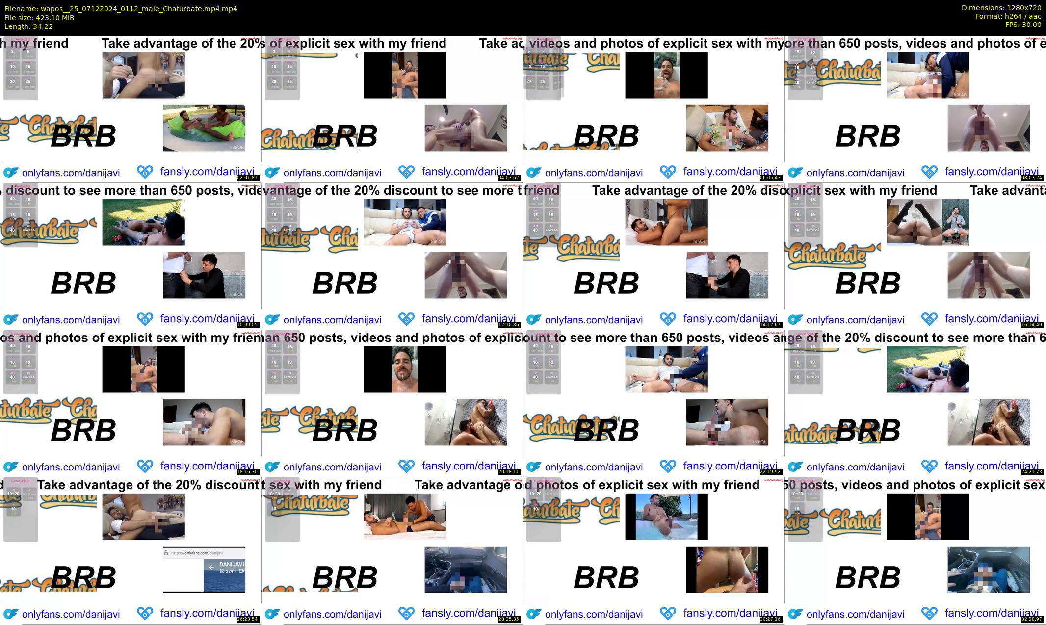 wapos__25 — 35 minute Chaturbate male cam show recording, 720p, Dec 7, 2024