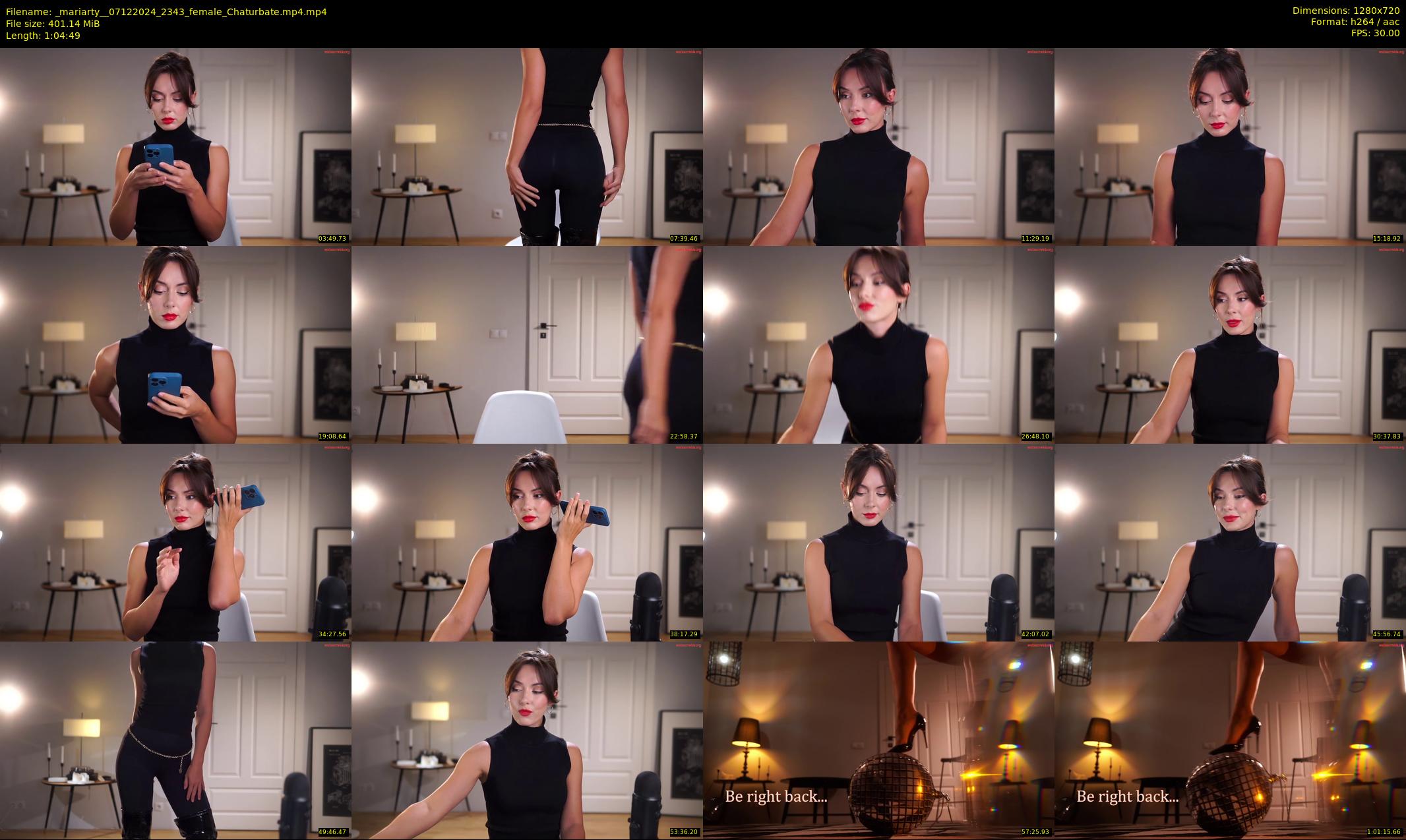 _mariarty_ — 65 minute Chaturbate female cam show recording, 720p, Dec 7, 2024
