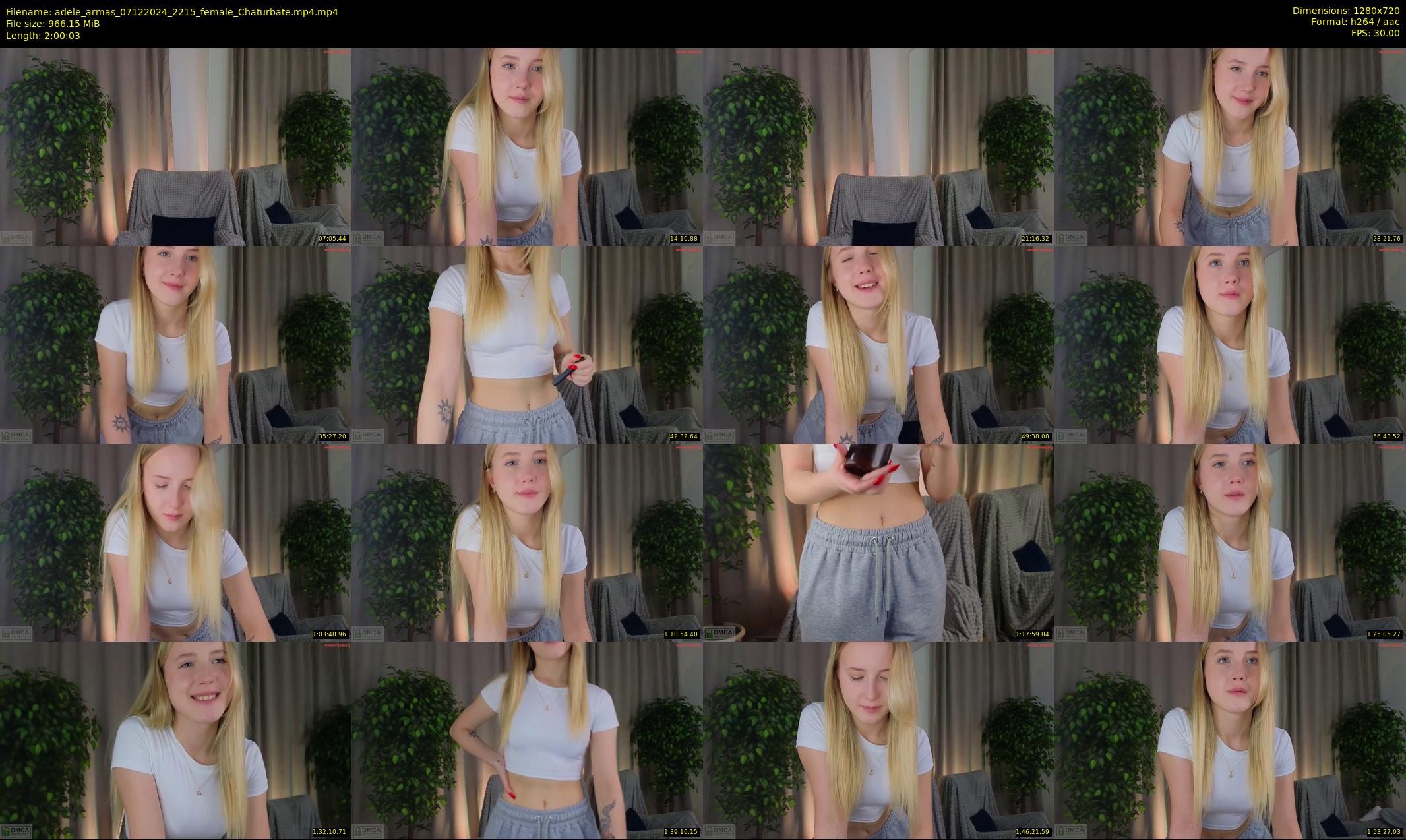 adele_armas — 121 minute Chaturbate female cam show recording, 720p, Dec 7, 2024