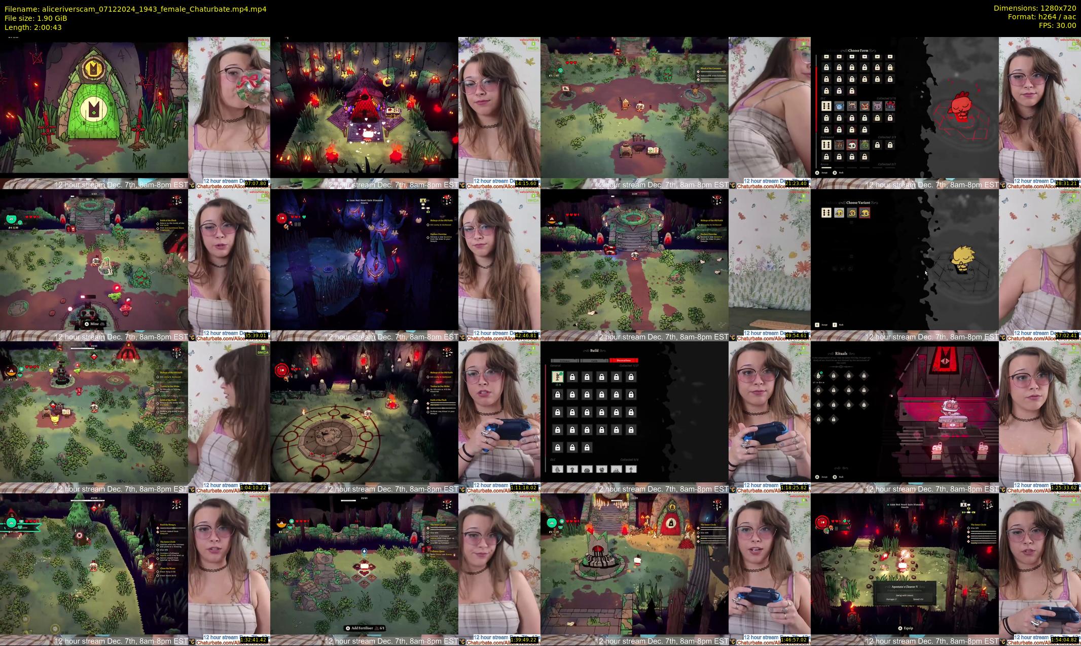aliceriverscam — 121 minute Chaturbate female cam show recording, 720p, Dec 7, 2024