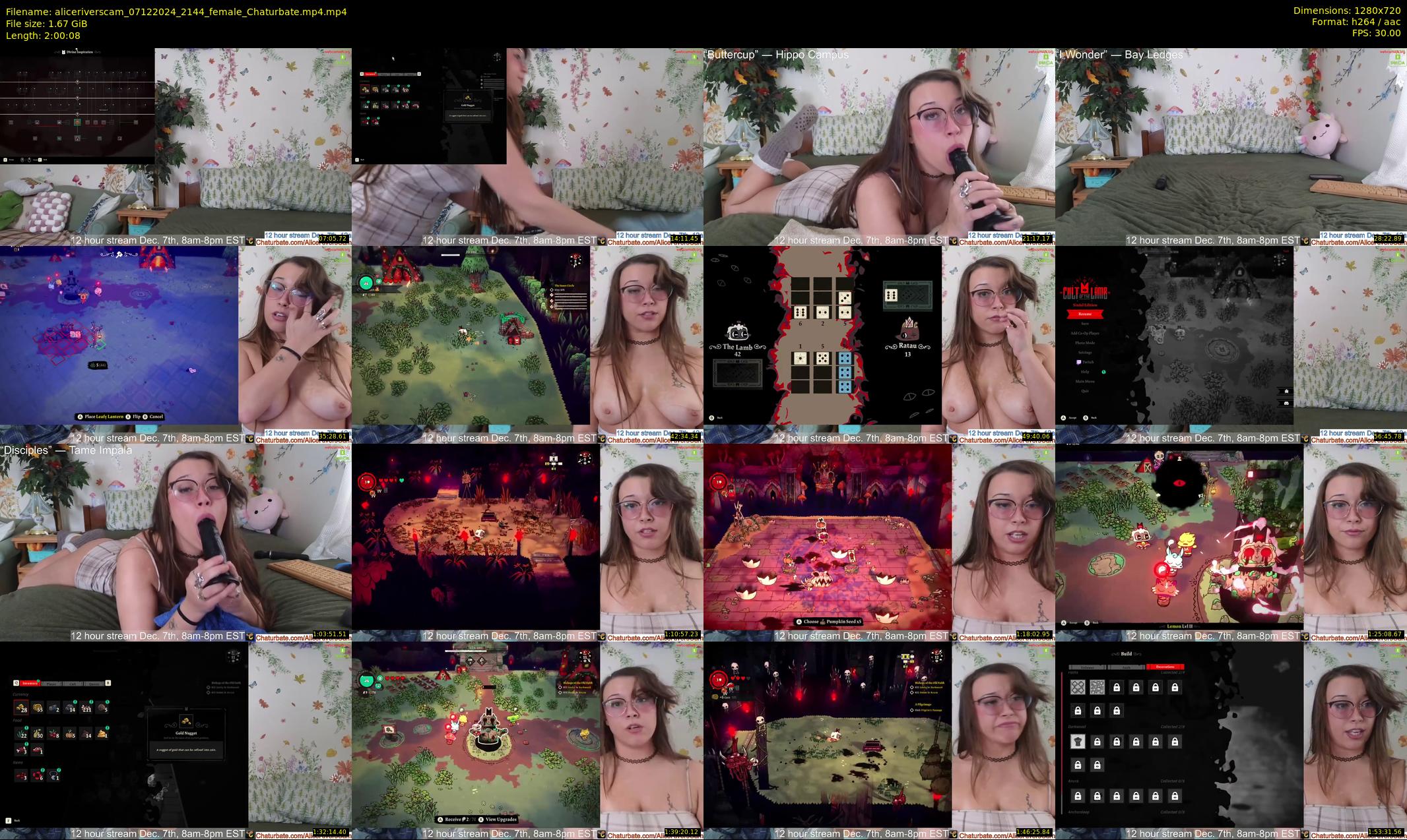 aliceriverscam — 121 minute Chaturbate female cam show recording, 720p, Dec 7, 2024