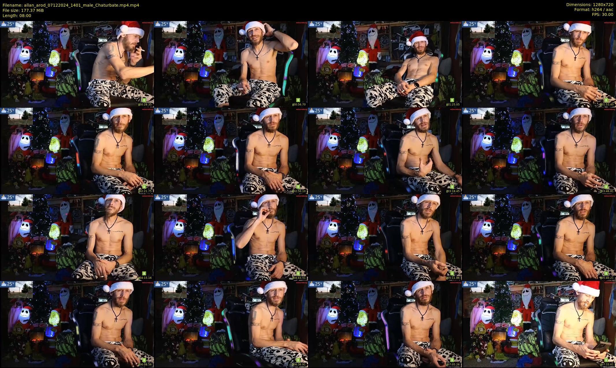 allan_arod — 8 minute Chaturbate male cam show recording, 720p, Dec 7, 2024