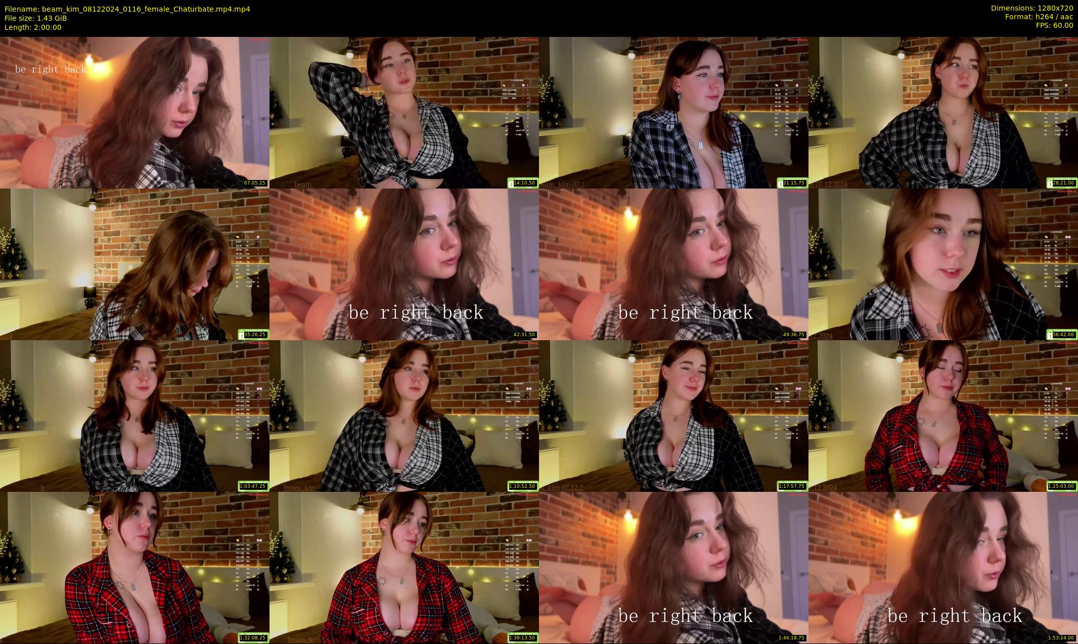 beam_kim — 120 minute Chaturbate female cam show recording, 720p, Dec 8, 2024