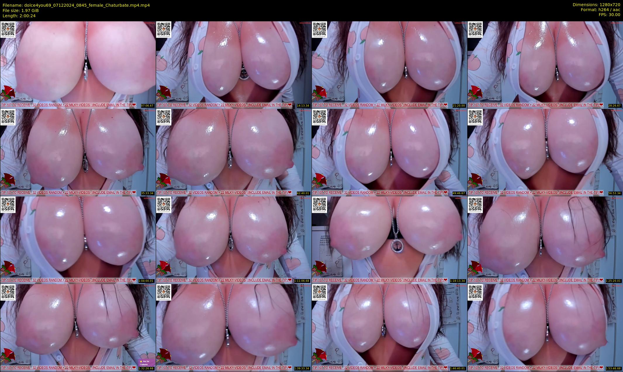 dolce4you69 — 121 minute Chaturbate female cam show recording, 720p, Dec 7, 2024
