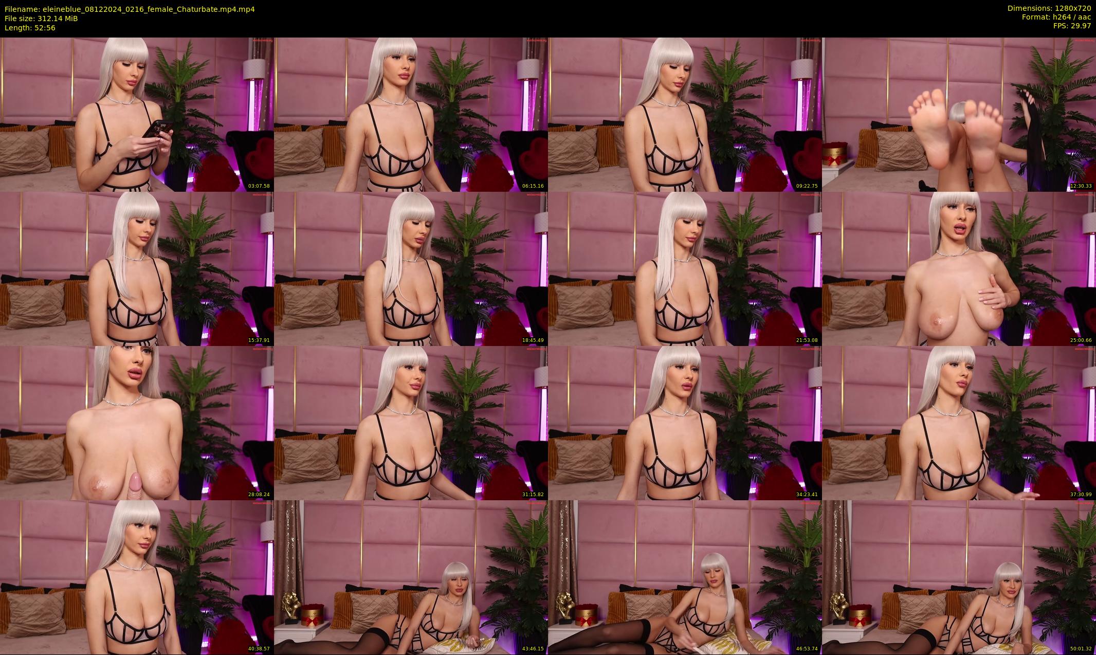 eleineblue — 53 minute Chaturbate female cam show recording, 720p, Dec 8, 2024