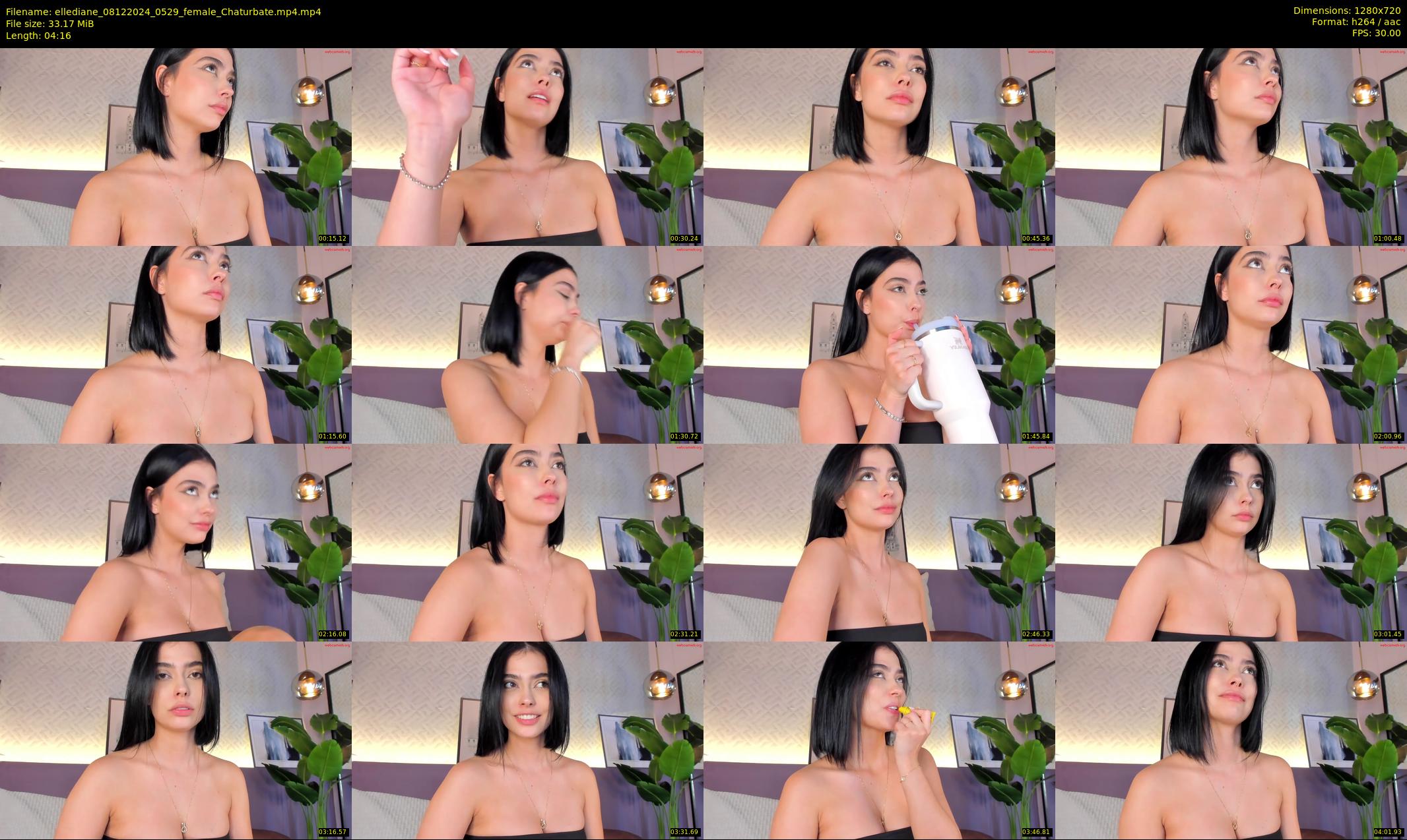 ellediane — 5 minute Chaturbate female cam show recording, 720p, Dec 8, 2024