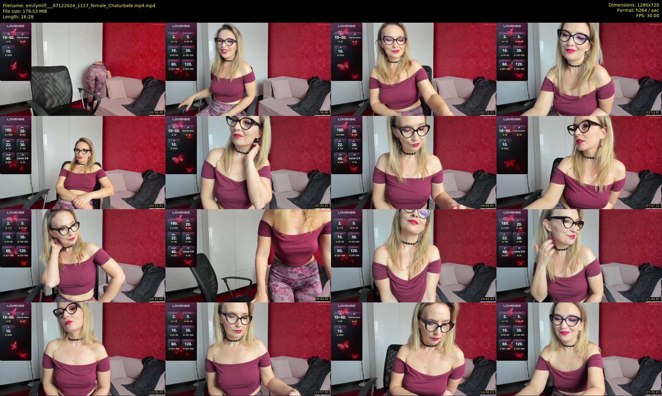 emilymilf__ — 17 minute Chaturbate female cam show recording, 720p, Dec 7, 2024