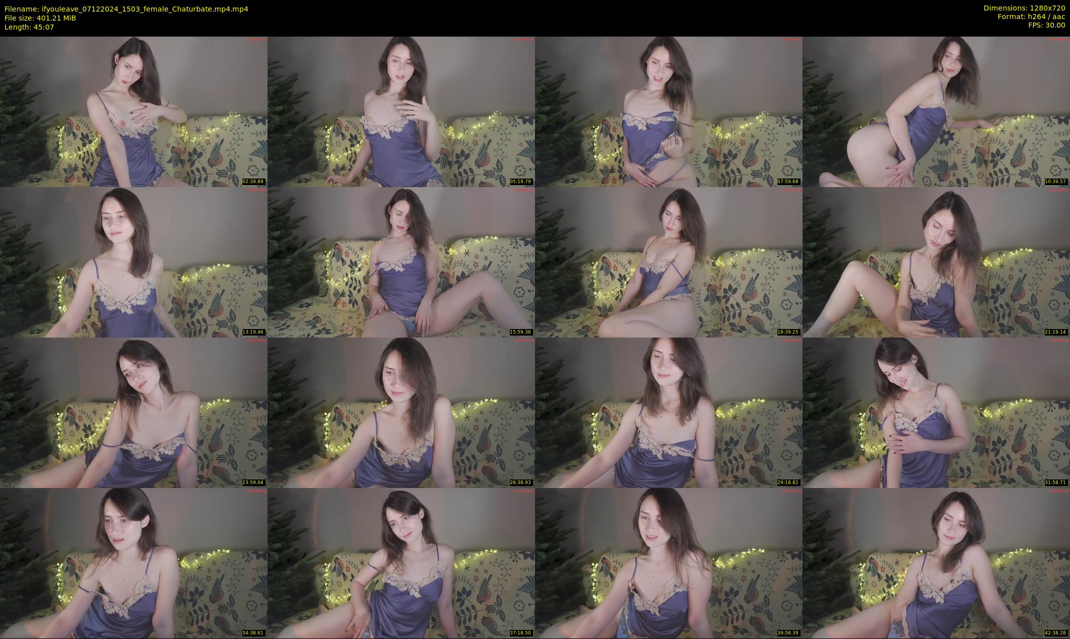 ifyouleave — 46 minute Chaturbate female cam show recording, 720p, Dec 7, 2024