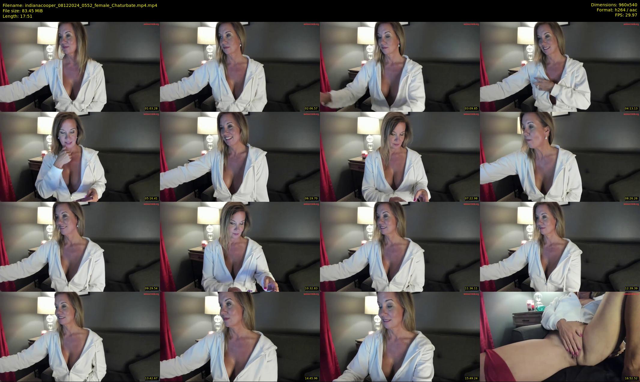 indianacooper — 18 minute Chaturbate female cam show recording, 480p, Dec 8, 2024