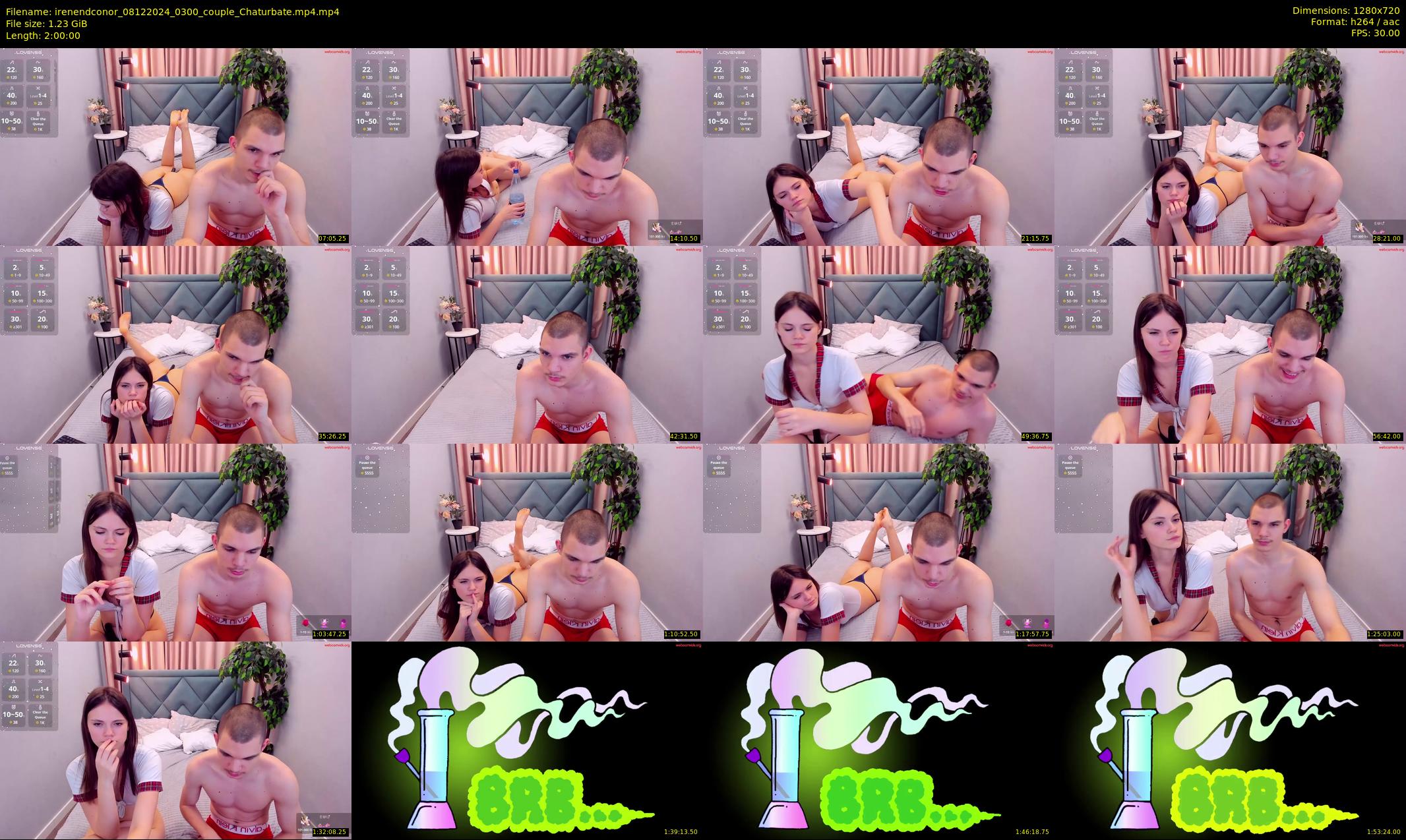 irenendconor — 120 minute Chaturbate couple cam show recording, 720p, Dec 8, 2024