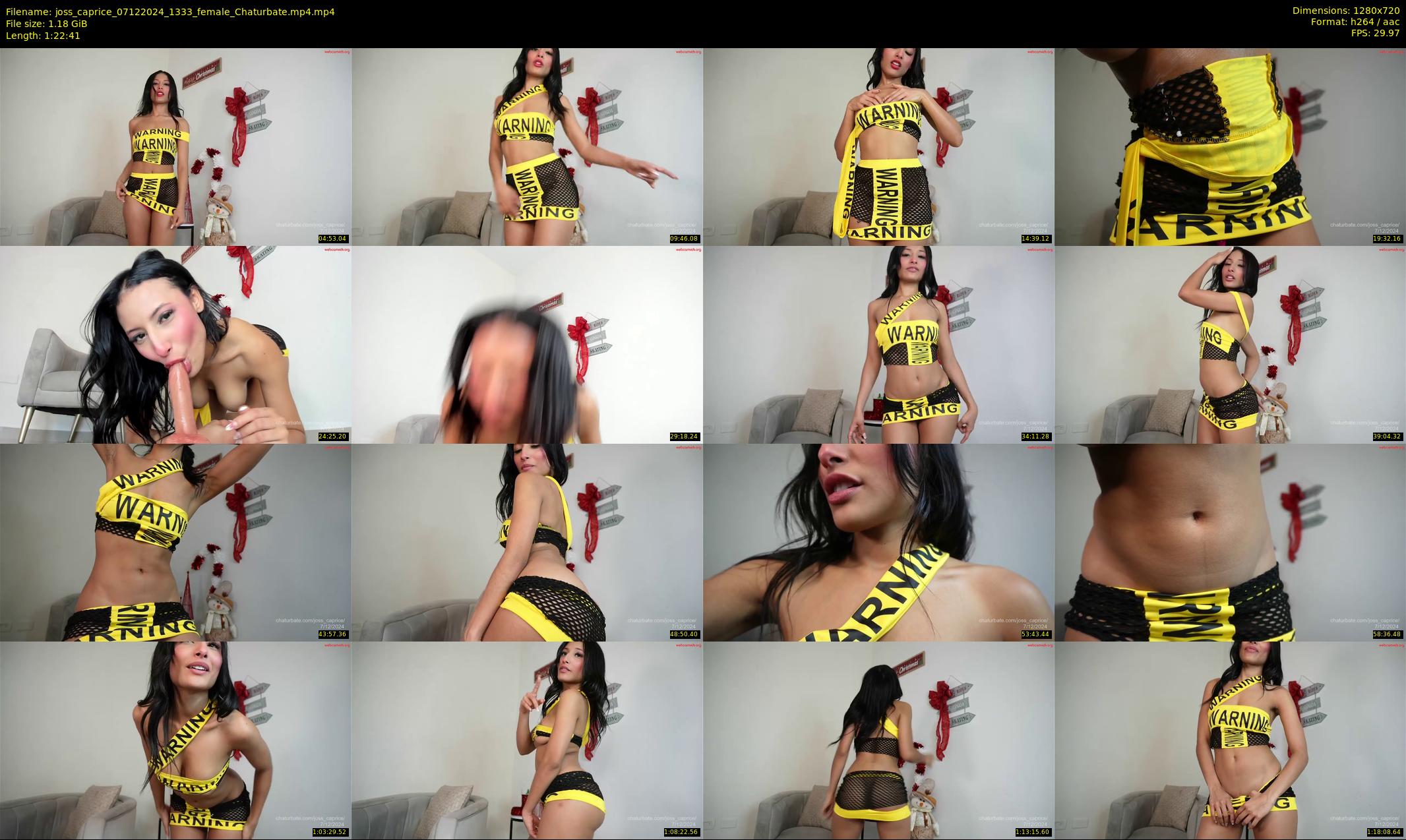 joss_caprice — 83 minute Chaturbate female cam show recording, 720p, Dec 7, 2024