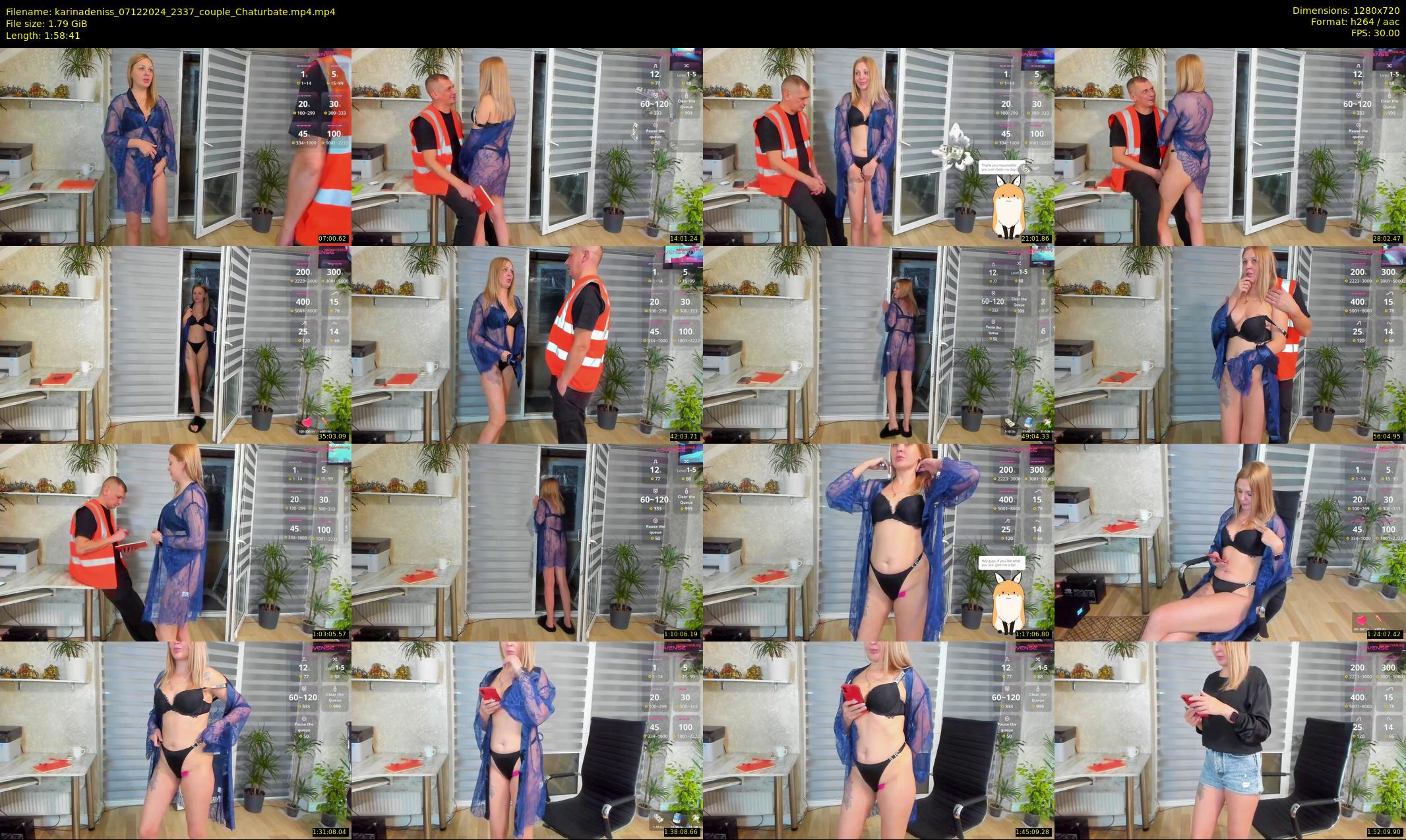 karinadeniss — 119 minute Chaturbate couple cam show recording, 720p, Dec 7, 2024