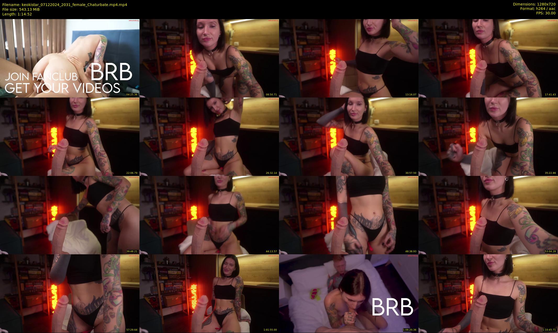 keokistar — 75 minute Chaturbate female cam show recording, 720p, Dec 7, 2024