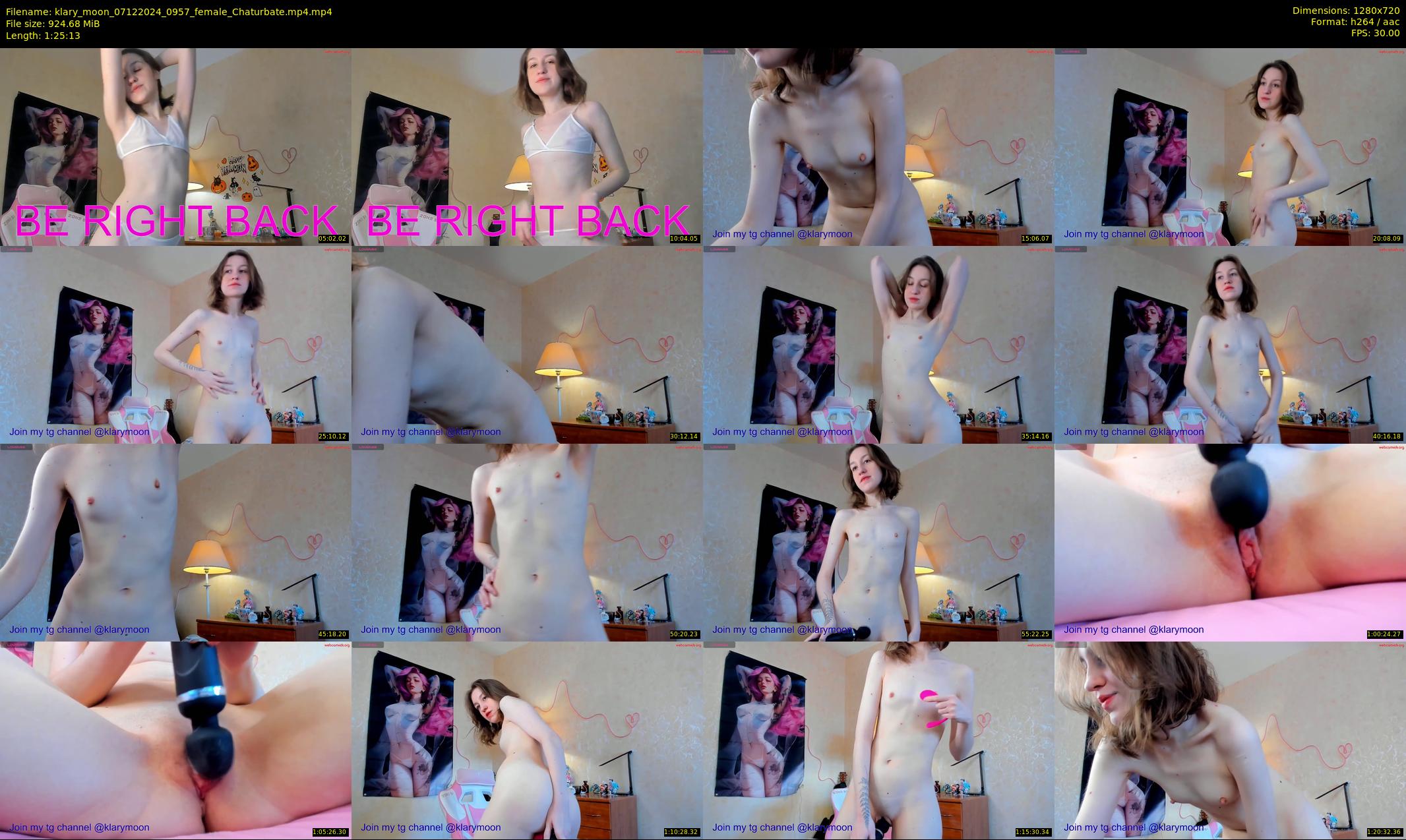 klary_moon — 86 minute Chaturbate female cam show recording, 720p, Dec 7, 2024