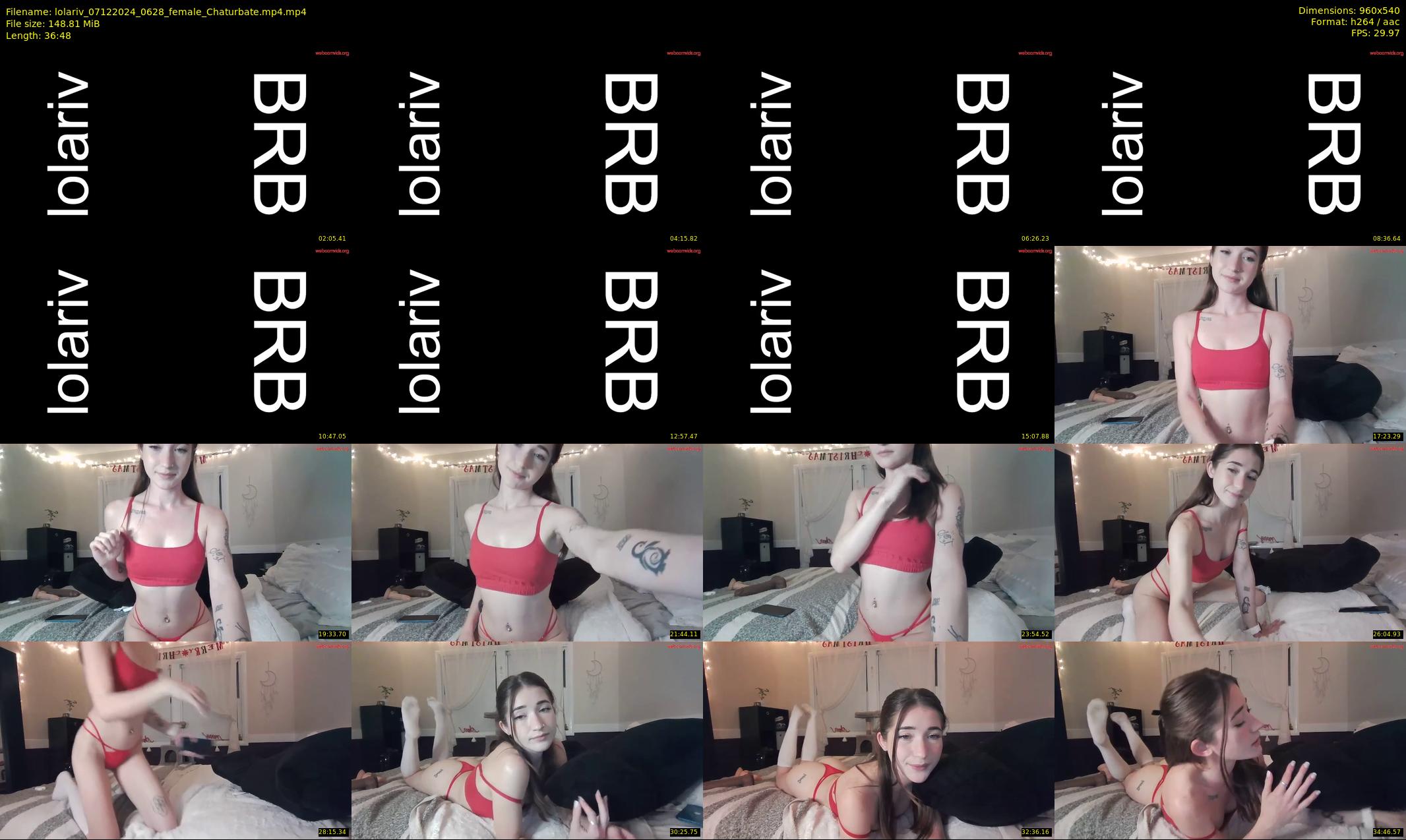 lolariv — 37 minute Chaturbate female cam show recording, 480p, Dec 7, 2024