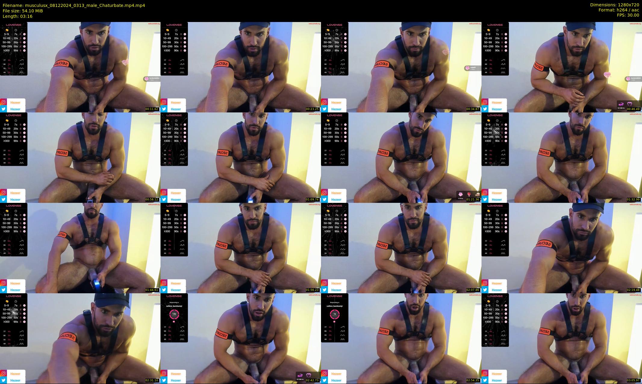 musculusx — 4 minute Chaturbate male cam show recording, 720p, Dec 8, 2024