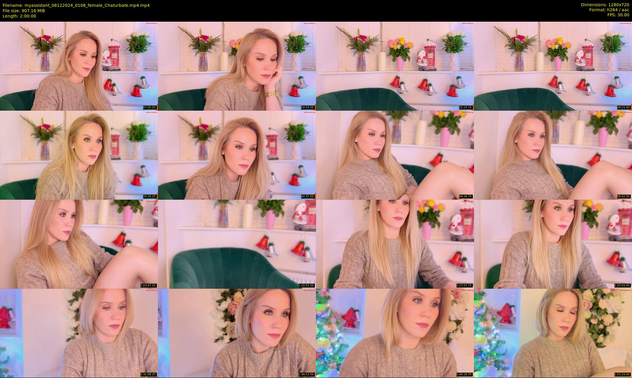 myassistant — 120 minute Chaturbate female cam show recording, 720p, Dec 8, 2024