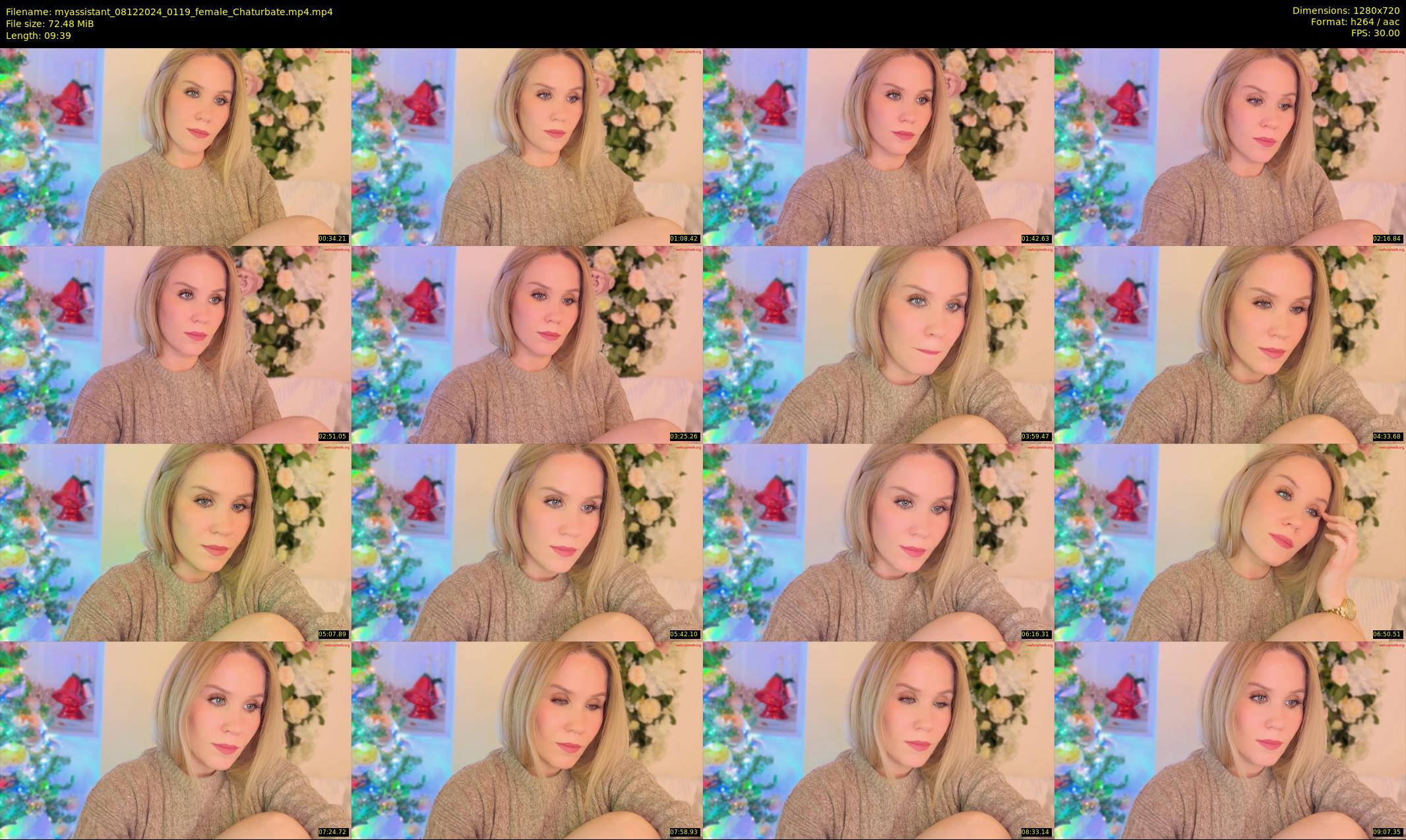 myassistant — 10 minute Chaturbate female cam show recording, 720p, Dec 8, 2024