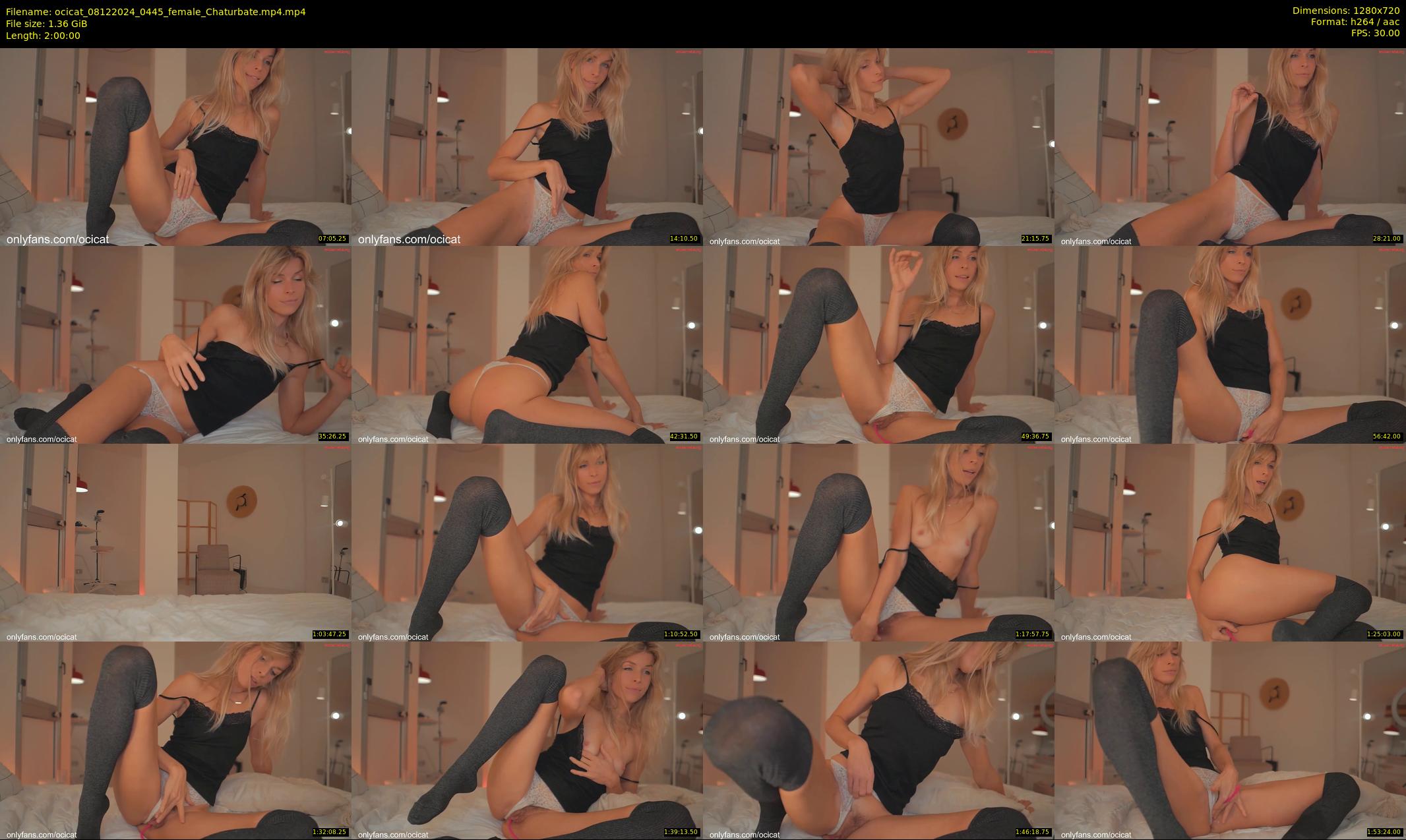 ocicat — 120 minute Chaturbate female cam show recording, 720p, Dec 8, 2024