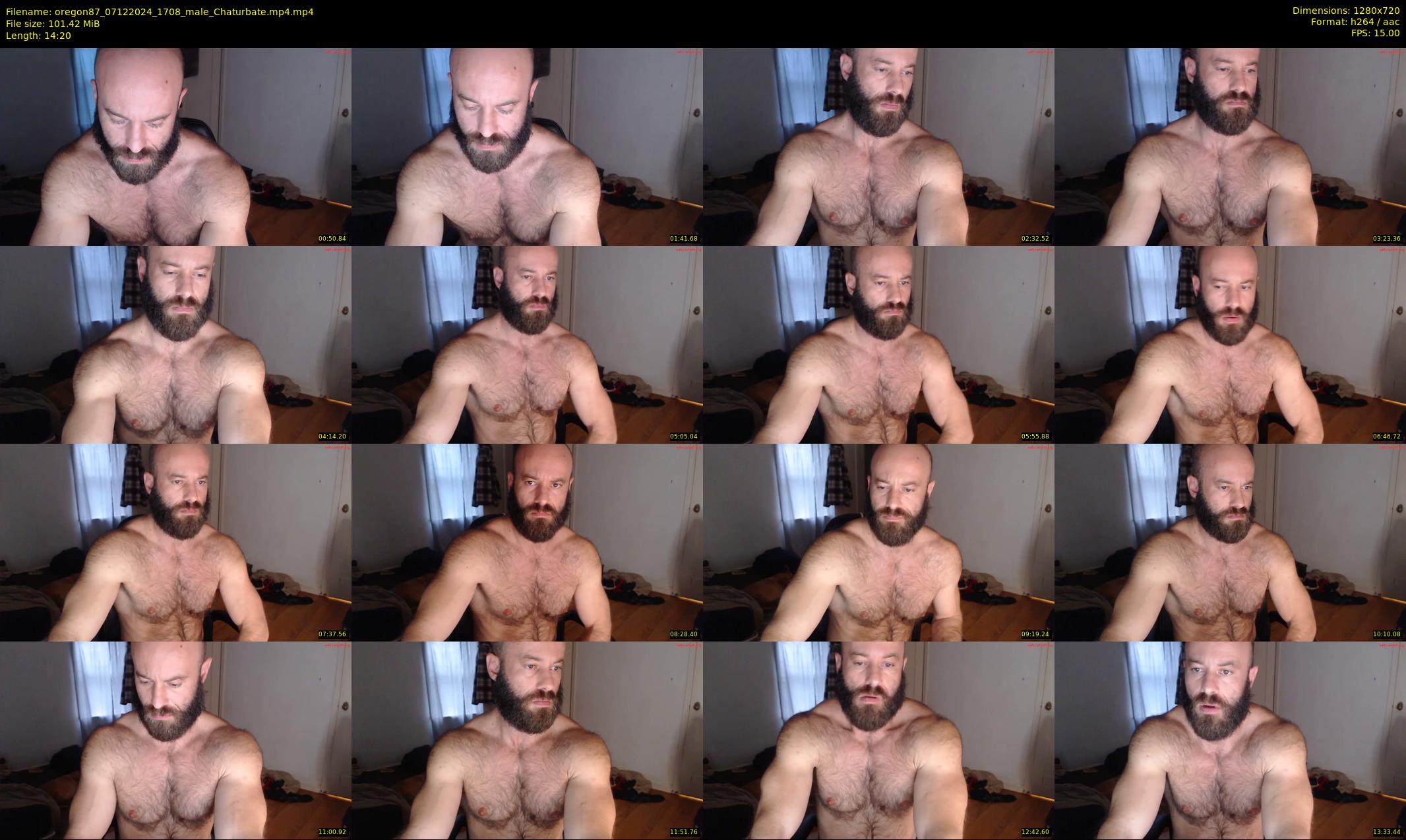 oregon87 — 15 minute Chaturbate male cam show recording, 720p, Dec 7, 2024