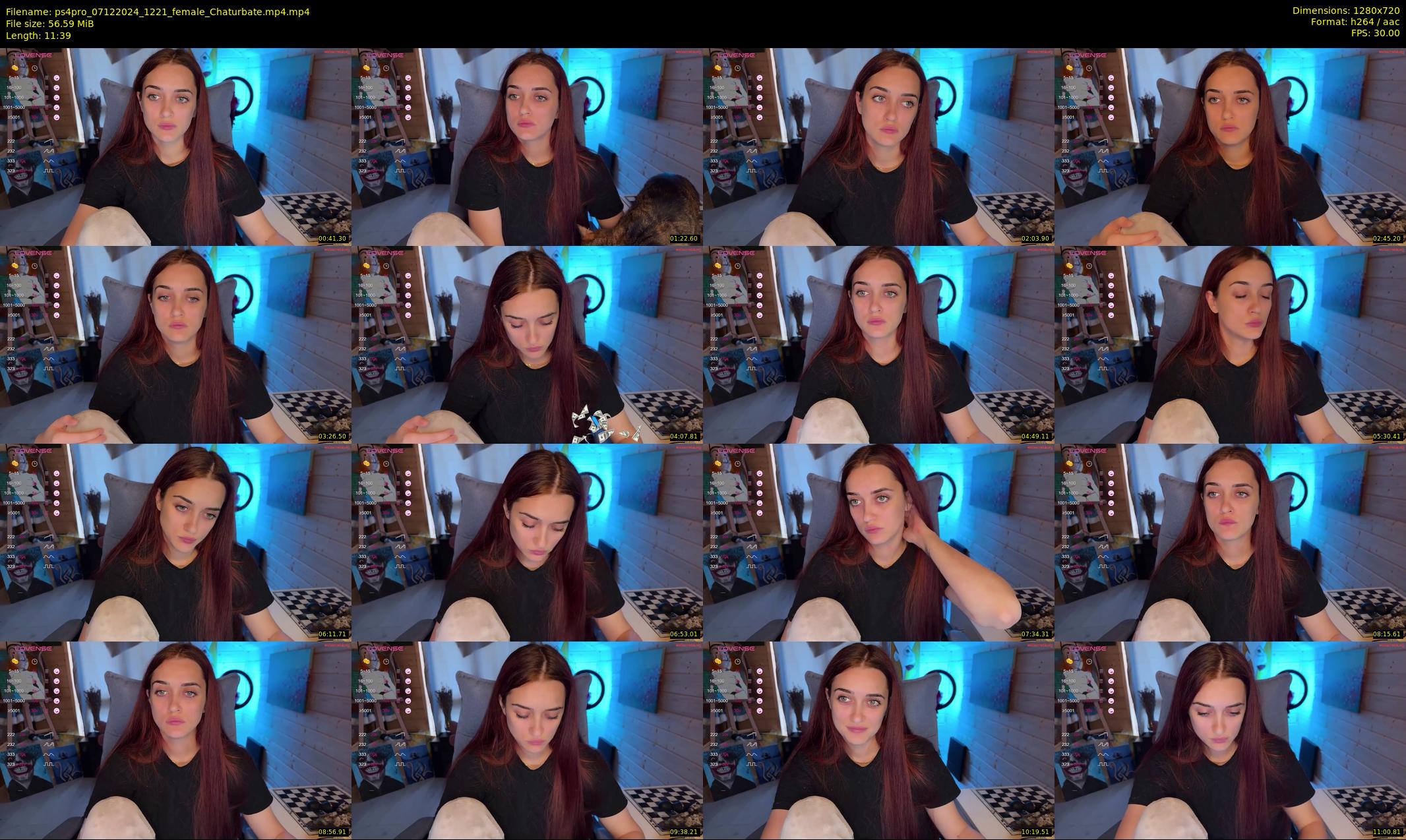 ps4pro — 12 minute Chaturbate female cam show recording, 720p, Dec 7, 2024