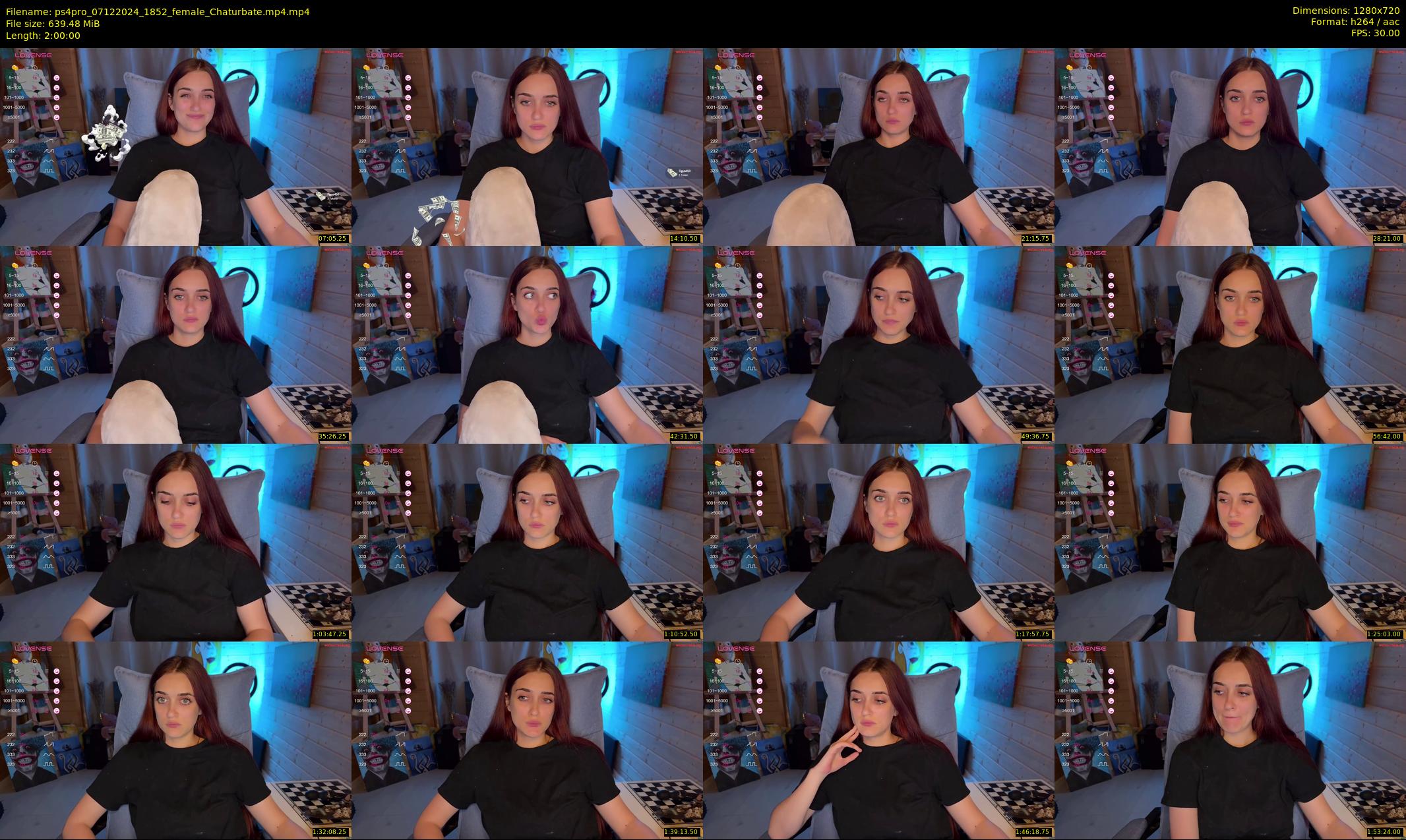 ps4pro — 120 minute Chaturbate female cam show recording, 720p, Dec 7, 2024