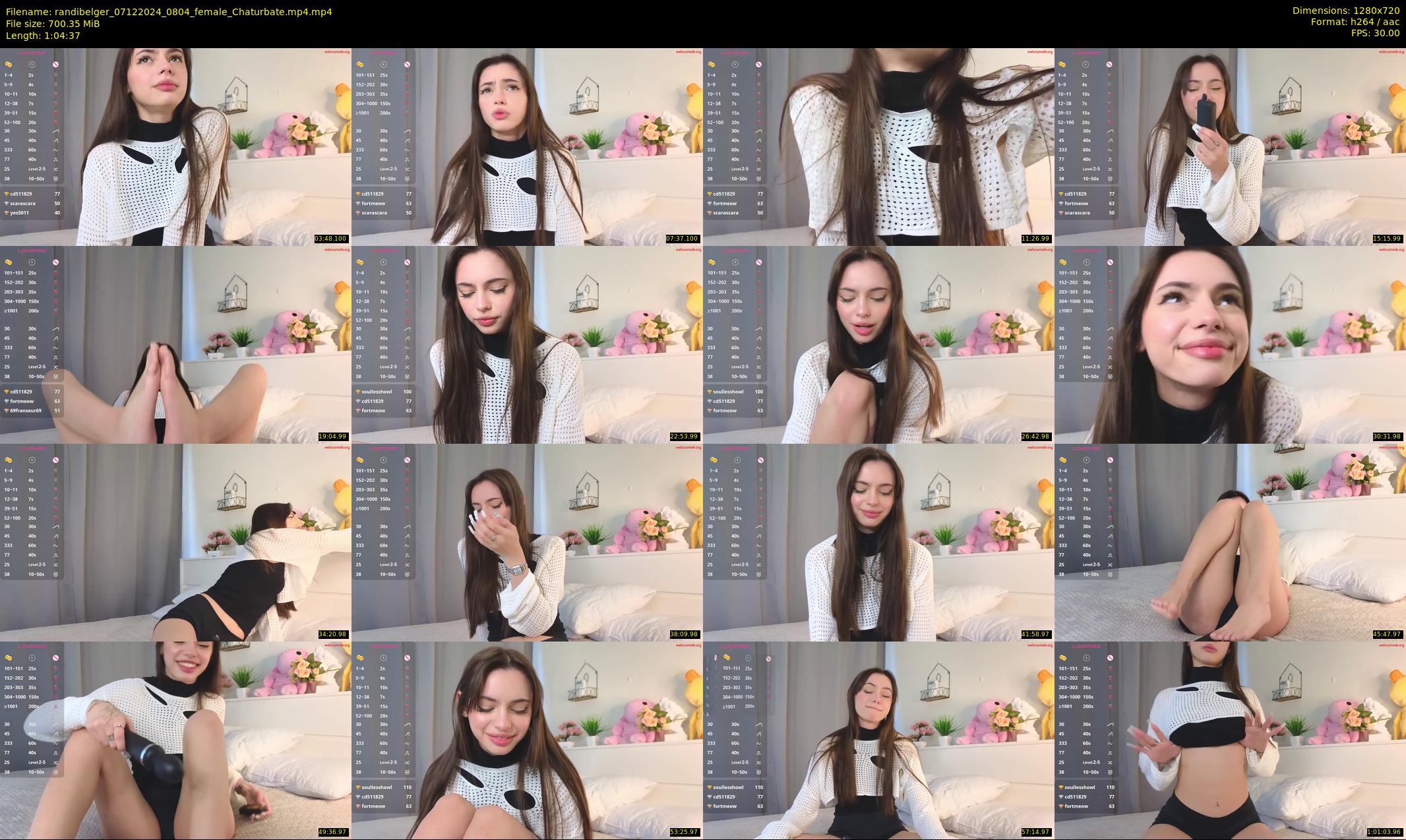 randibelger — 65 minute Chaturbate female cam show recording, 720p, Dec 7, 2024