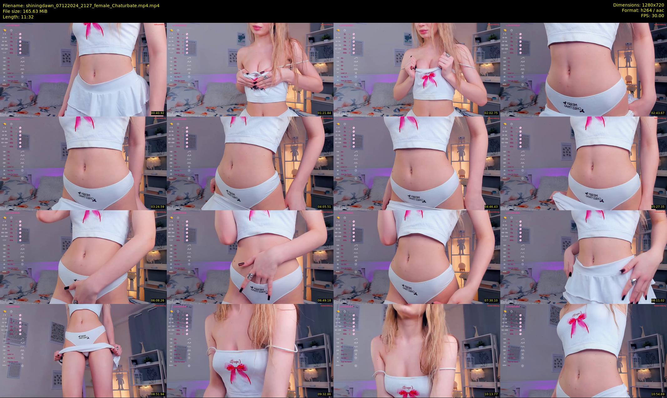 shiningdawn — 12 minute Chaturbate female cam show recording, 720p, Dec 7, 2024