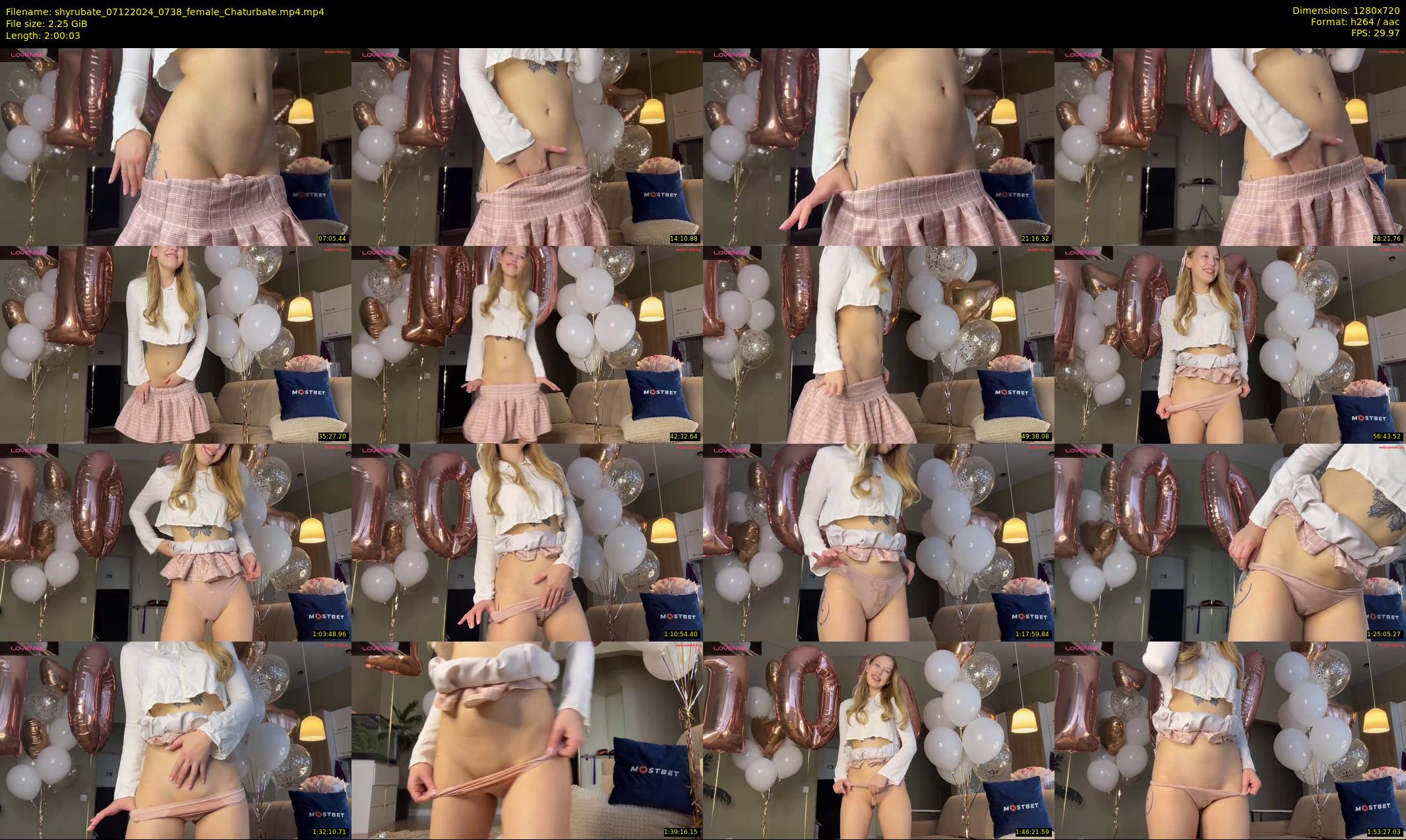 shyrubate — 121 minute Chaturbate female cam show recording, 720p, Dec 7, 2024