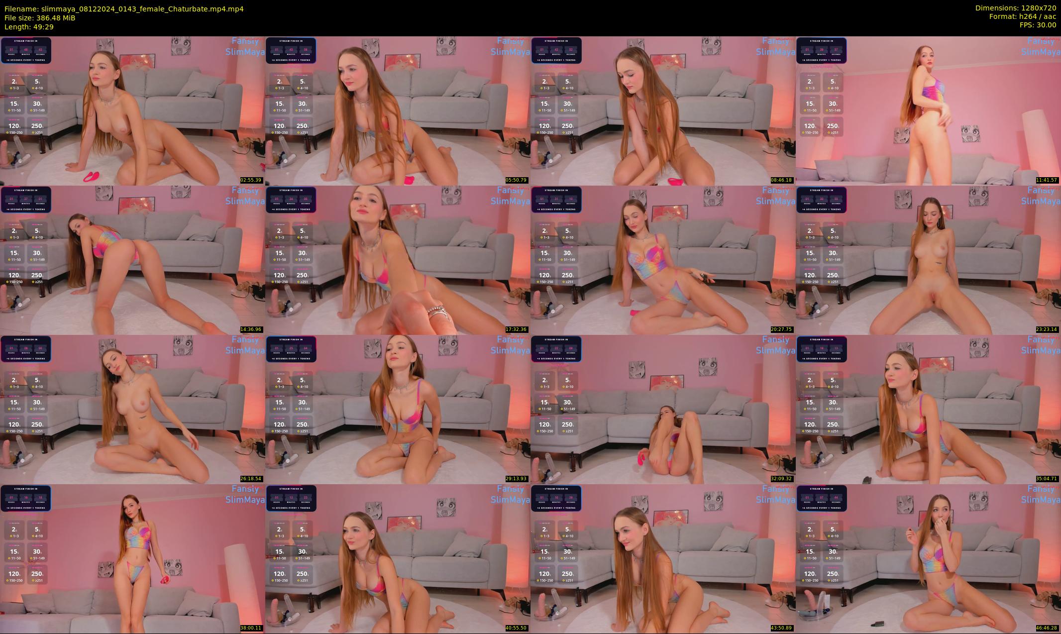slimmaya — 50 minute Chaturbate female cam show recording, 720p, Dec 8, 2024
