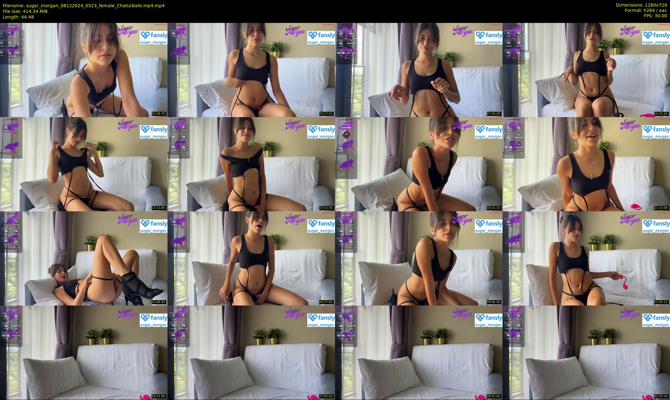 sugar_morgan — 45 minute Chaturbate female cam show recording, 720p, Dec 8, 2024