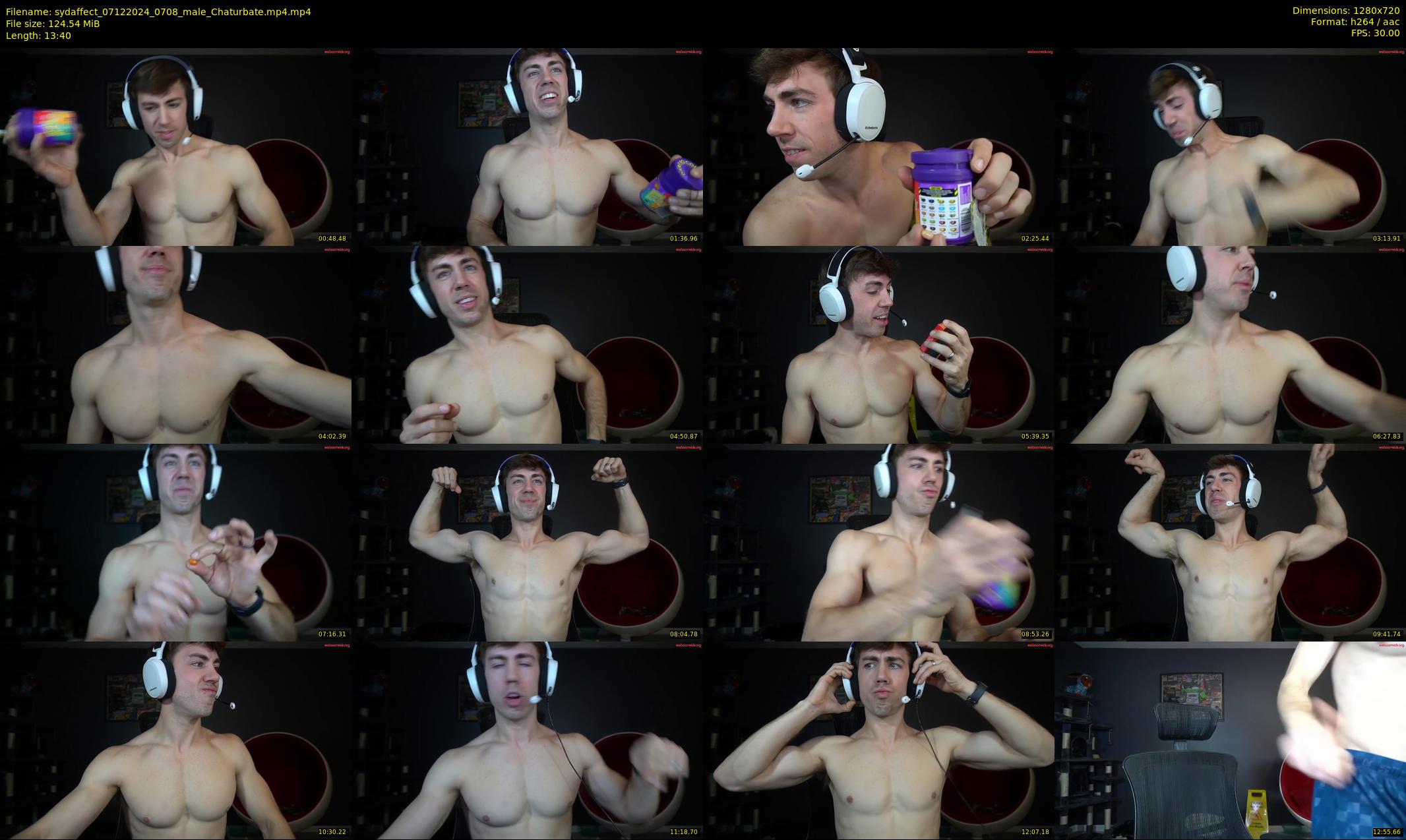 sydaffect — 14 minute Chaturbate male cam show recording, 720p, Dec 7, 2024