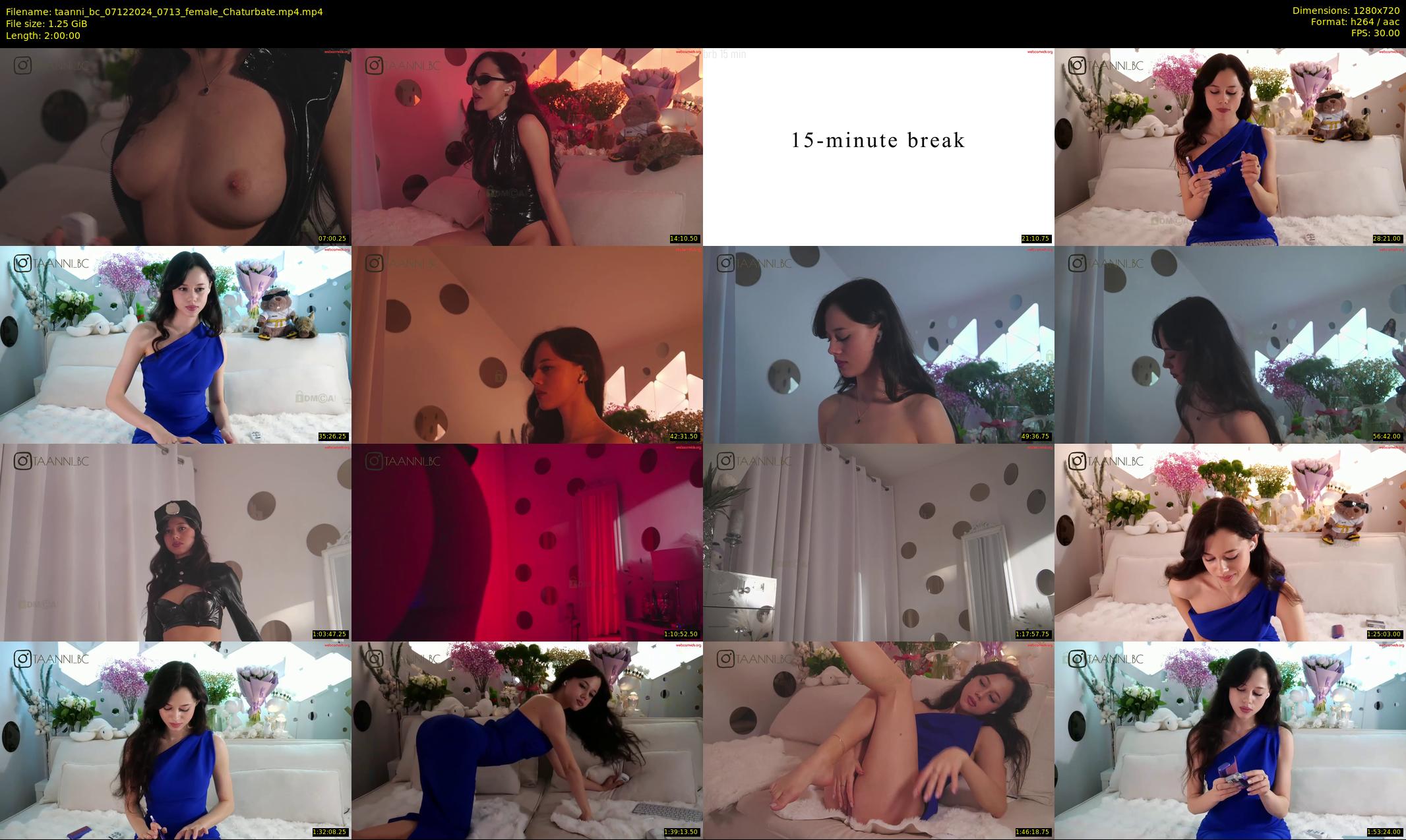taanni_bc — 120 minute Chaturbate female cam show recording, 720p, Dec 7, 2024