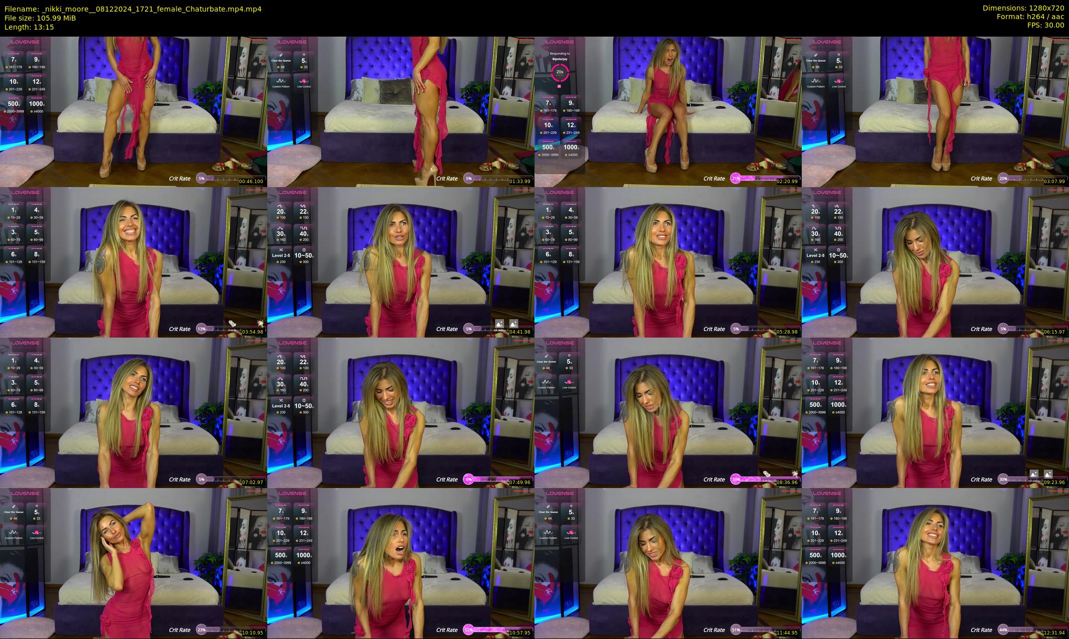 _nikki_moore_ — 14 minute Chaturbate female cam show recording, 720p, Dec 8, 2024