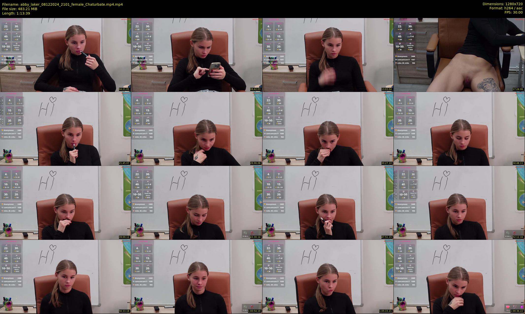 abby_laker — 74 minute Chaturbate female cam show recording, 720p, Dec 8, 2024