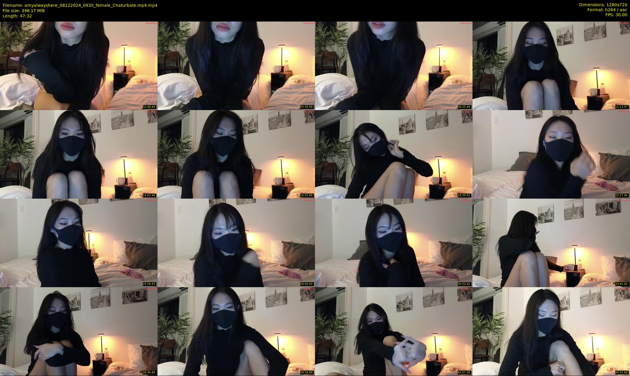 amyalwayshere — 48 minute Chaturbate female cam show recording, 720p, Dec 8, 2024